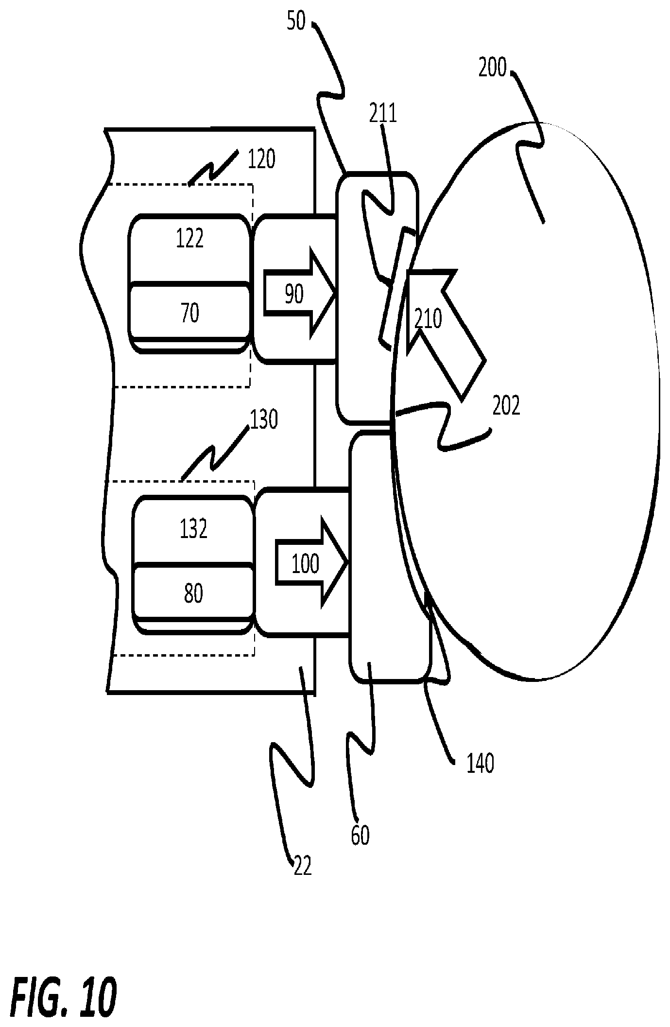 Patent US12320510 Figure 8 – Electronic device for use with deterrent device