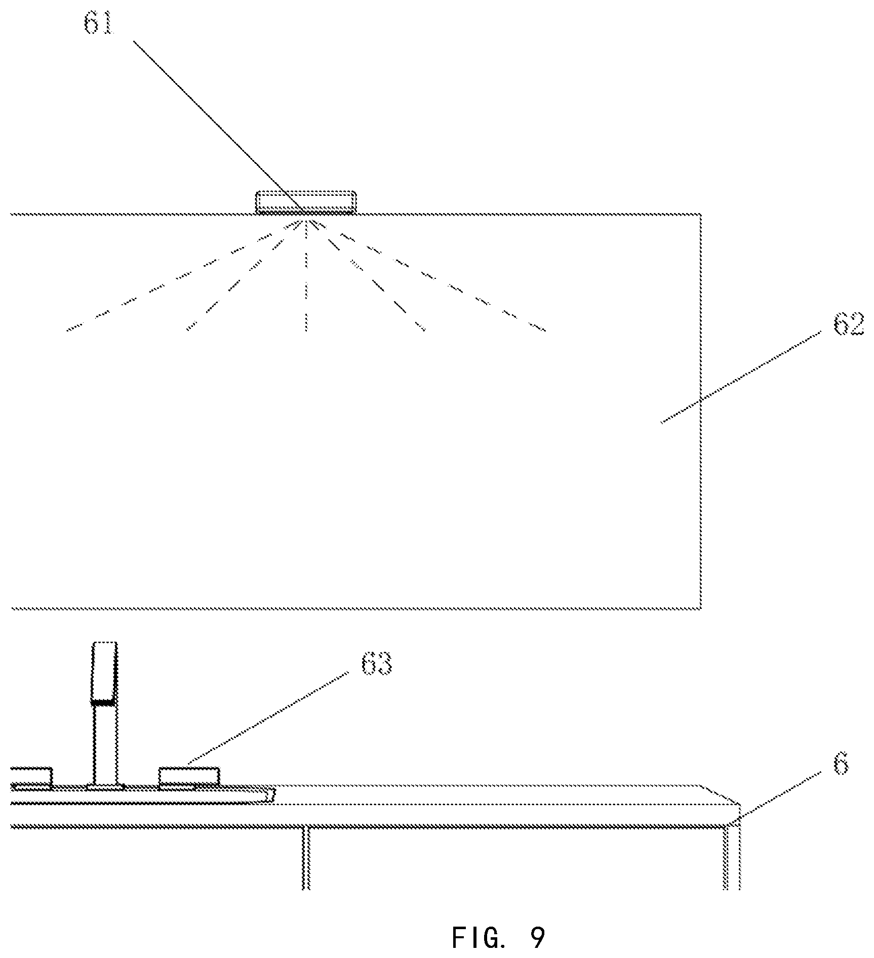 Patent US12320512 Figure 8 – Mirror and cabinet apparatus