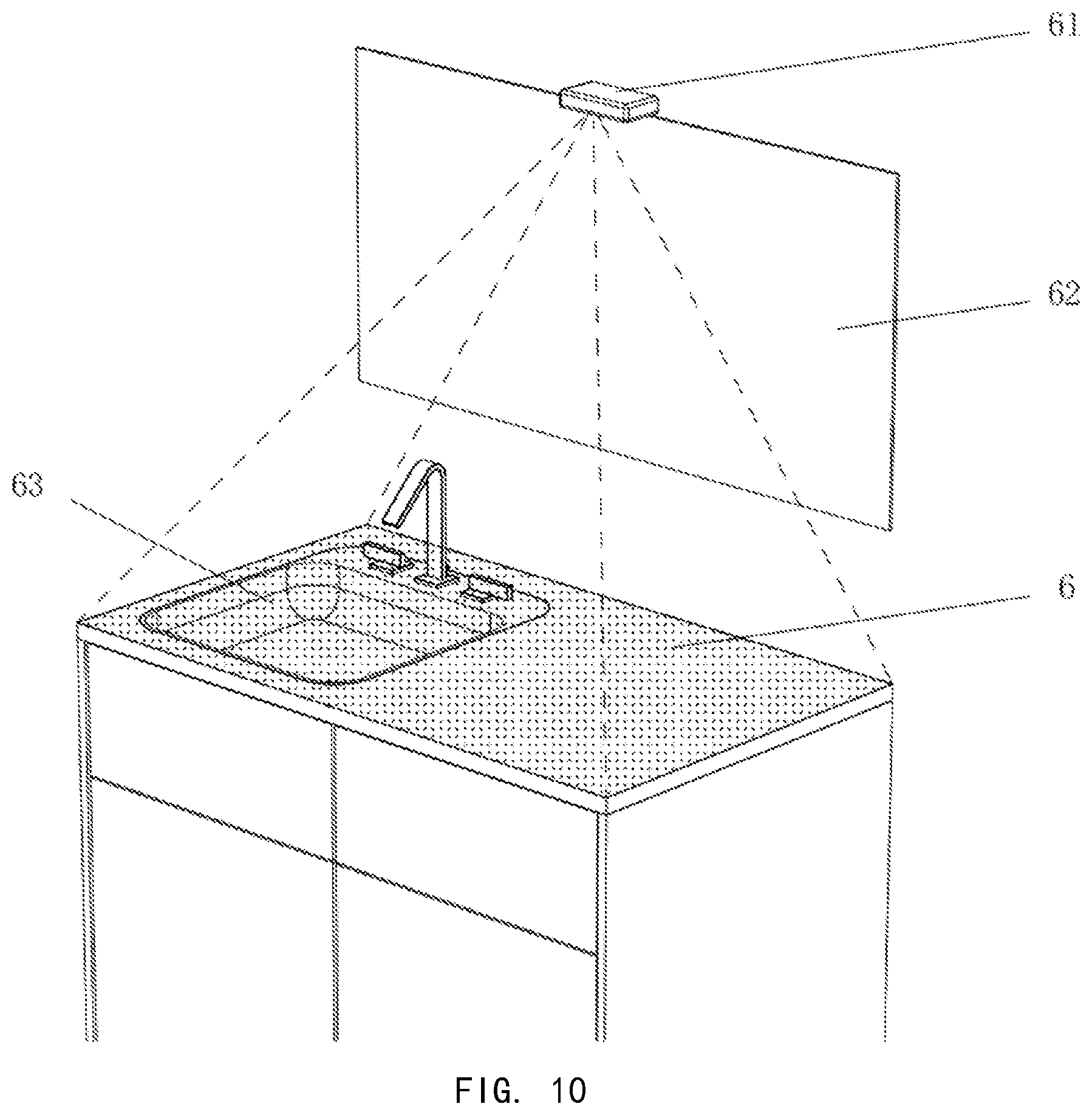 Patent US12320512 Figure 9 – Mirror and cabinet apparatus