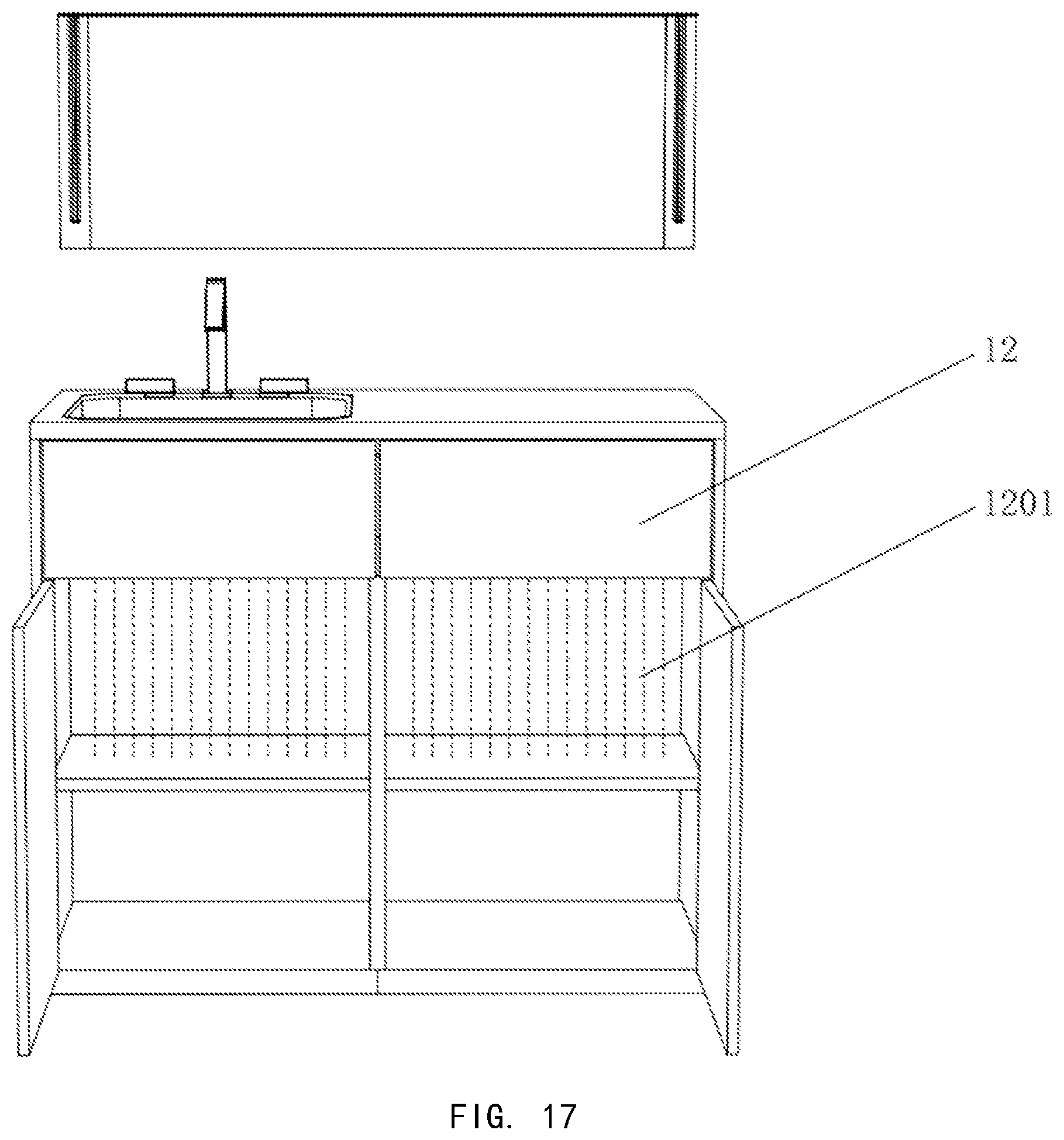 Patent US12320512 Figure 16 – Mirror and cabinet apparatus