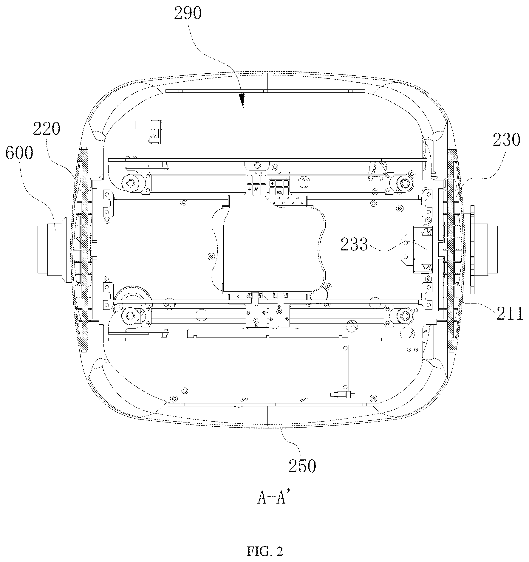 Patent US12320513 Figure 2 – Light head with auxiliary heat dissipation and stage light fixture having same