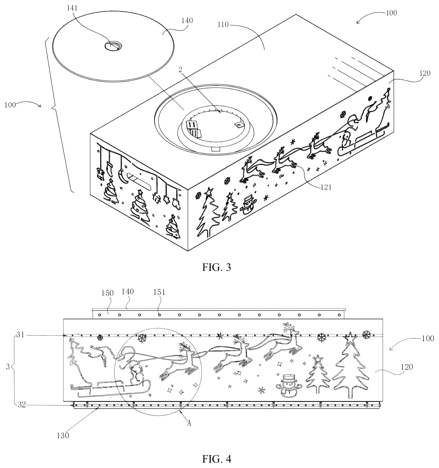 Patent US12320514 Figure 3 – Light-emitting stove device