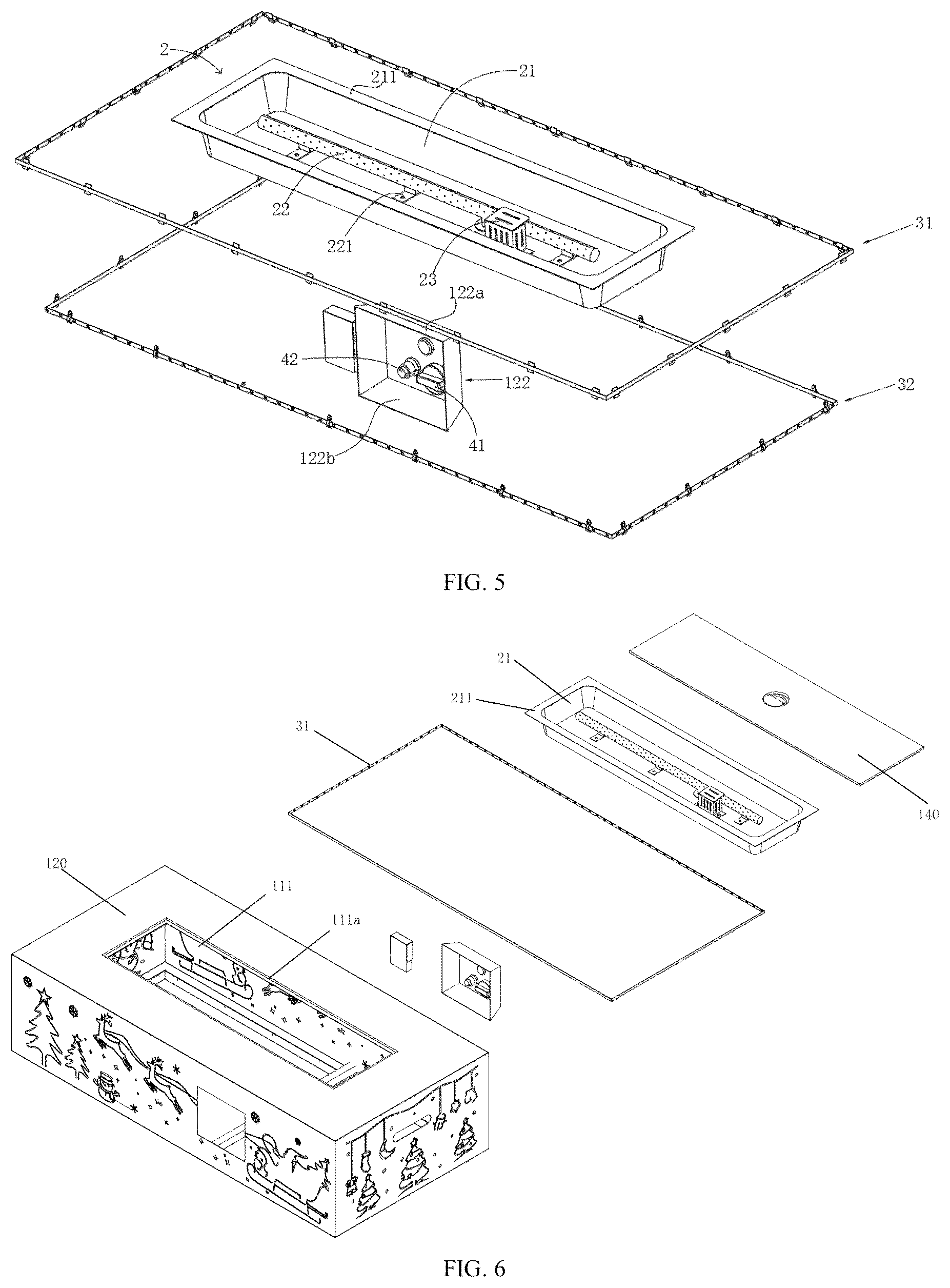 Patent US12320514 Figure 4 – Light-emitting stove device