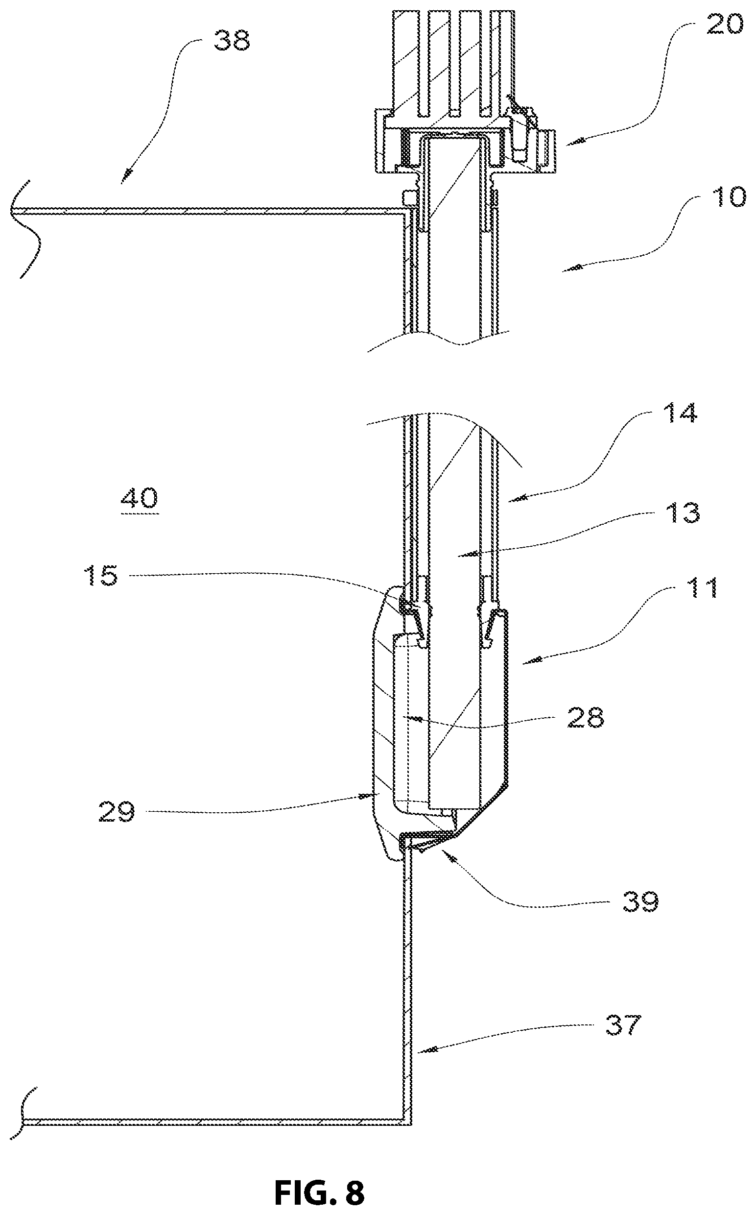 Patent US12320515 Figure 8 – Cooking apparatus light