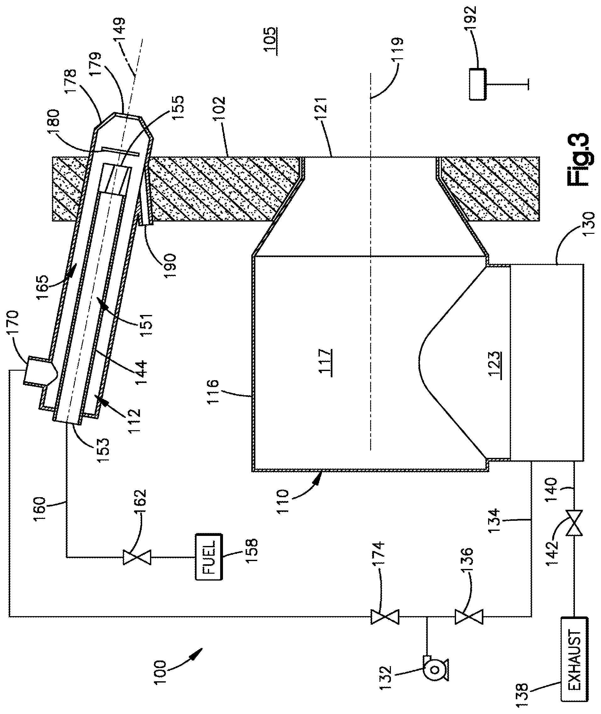 Patent US12320521 Figure 3 – Regenerative burner system and method of use
