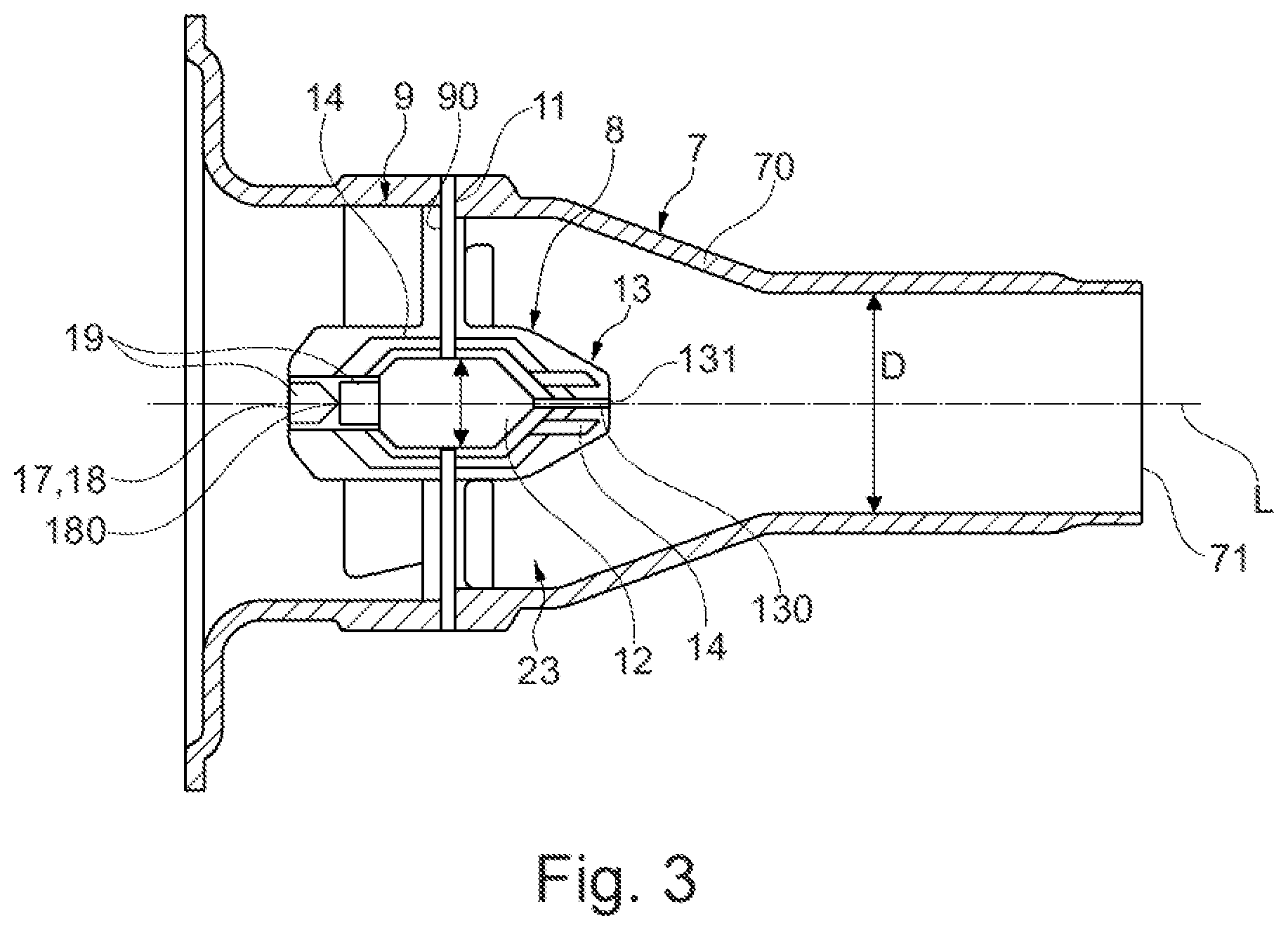 Patent US12320522 Figure 3 – Piloting arrangement, nozzle device, gas turbine arrangement and method