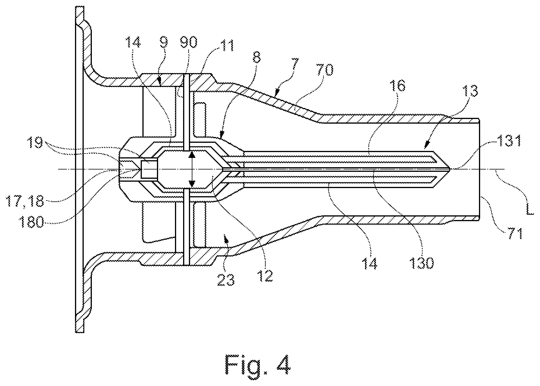 Patent US12320522 Figure 4 – Piloting arrangement, nozzle device, gas turbine arrangement and method