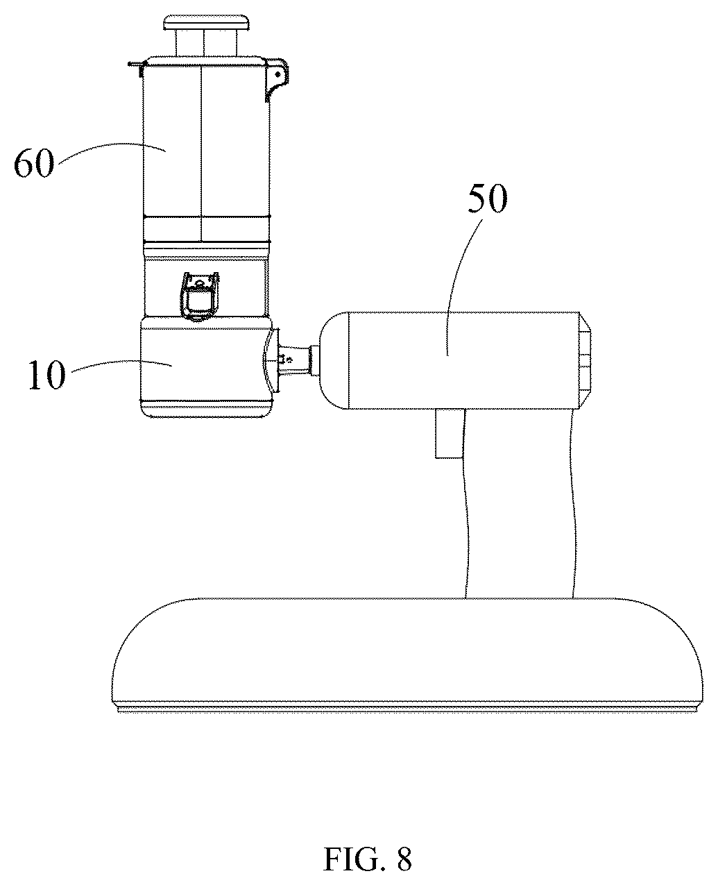 Patent US12320524 Figure 6 – Kitchen appliance and base thereof