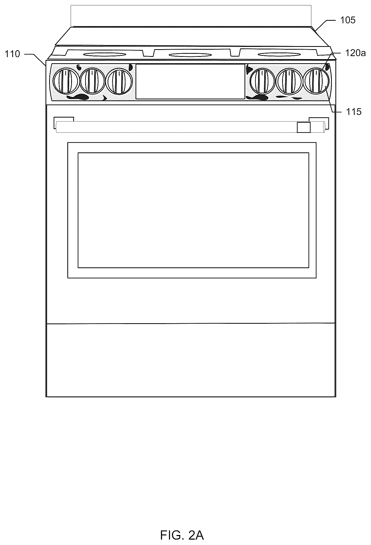 Patent US12320525 Figure 2 – Stove panel protector