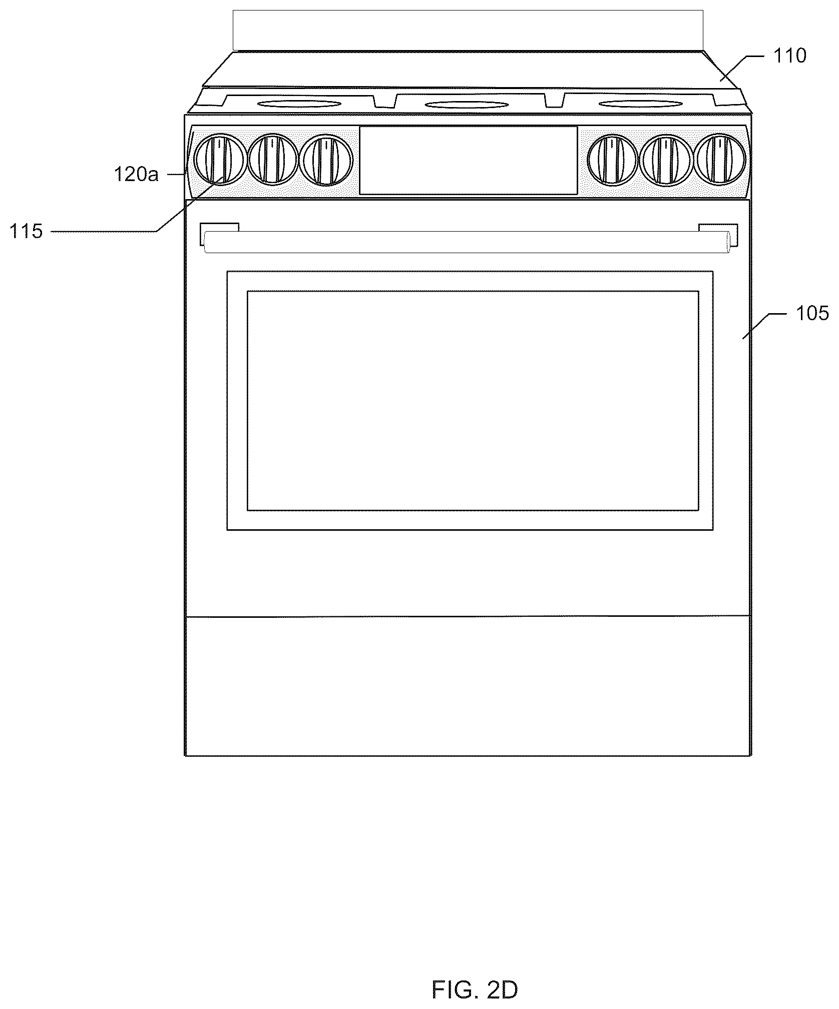 Patent US12320525 Figure 5 – Stove panel protector