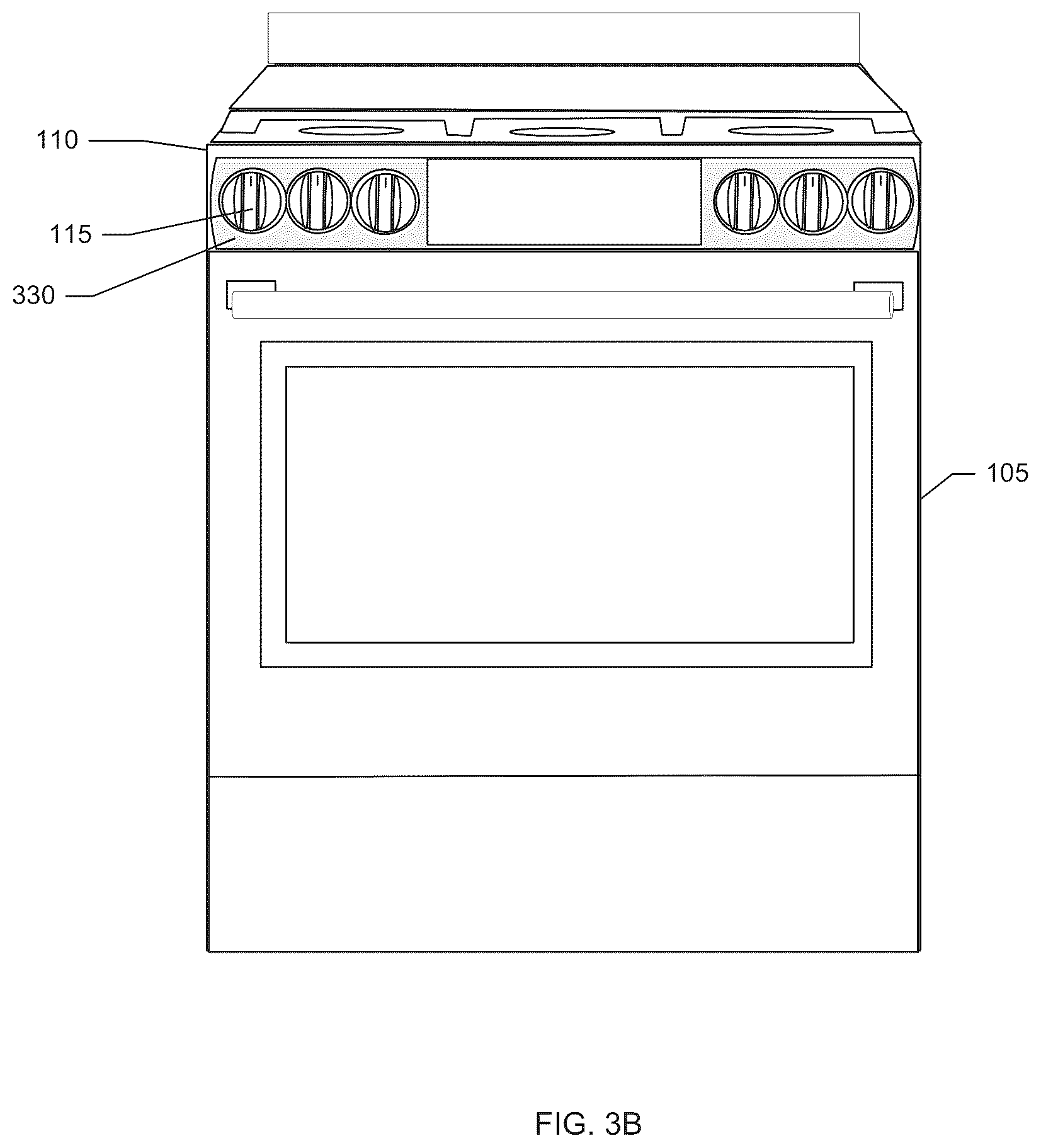 Patent US12320525 Figure 7 – Stove panel protector