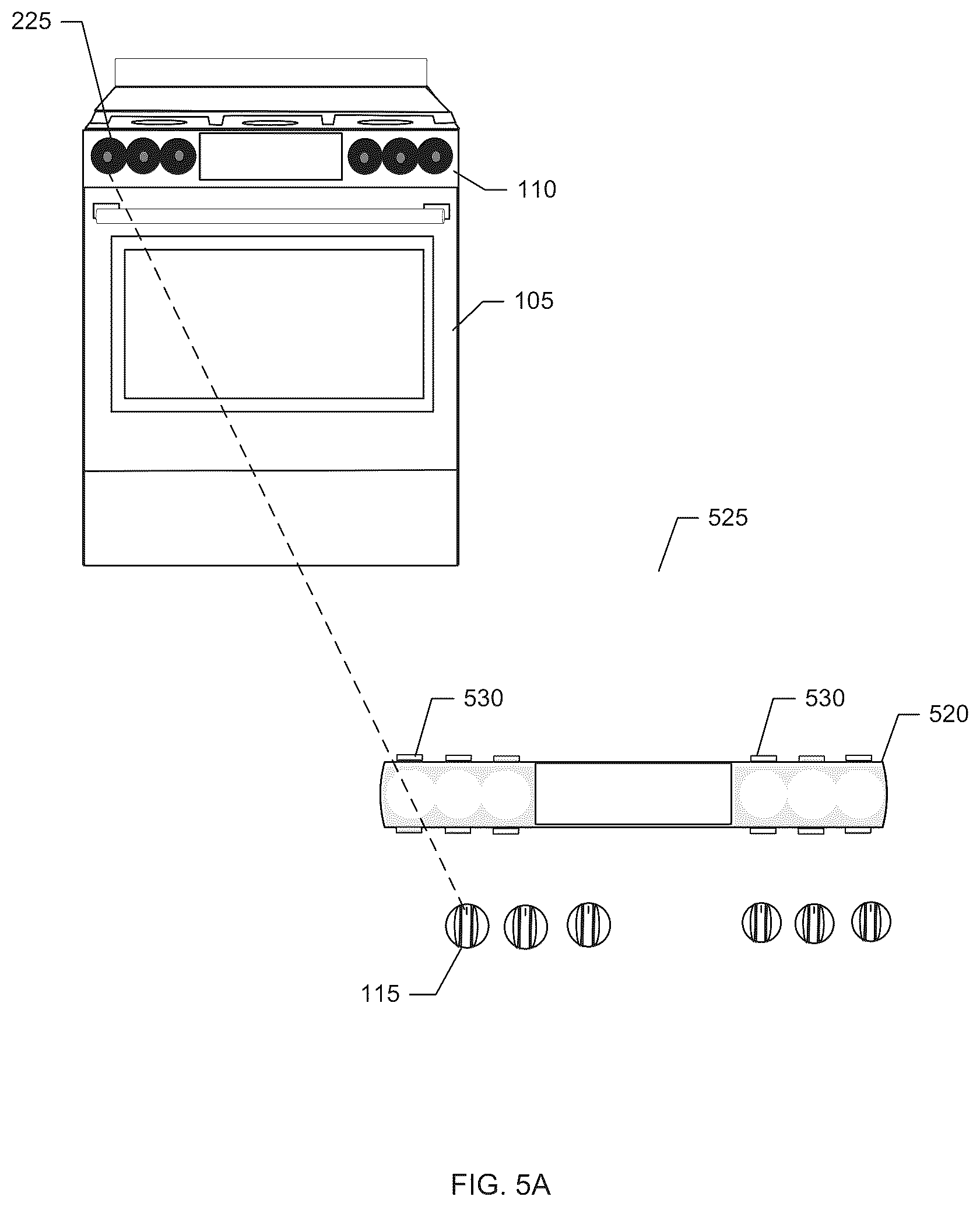 Patent US12320525 Figure 10 – Stove panel protector