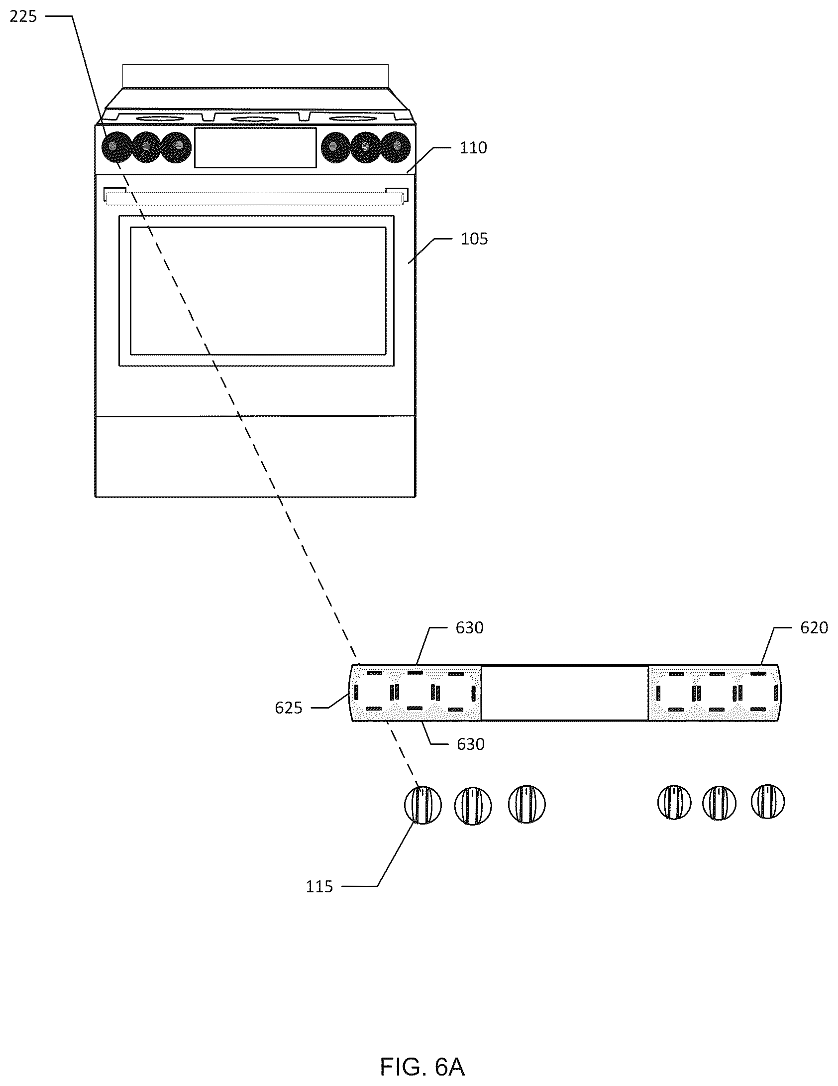 Patent US12320525 Figure 12 – Stove panel protector