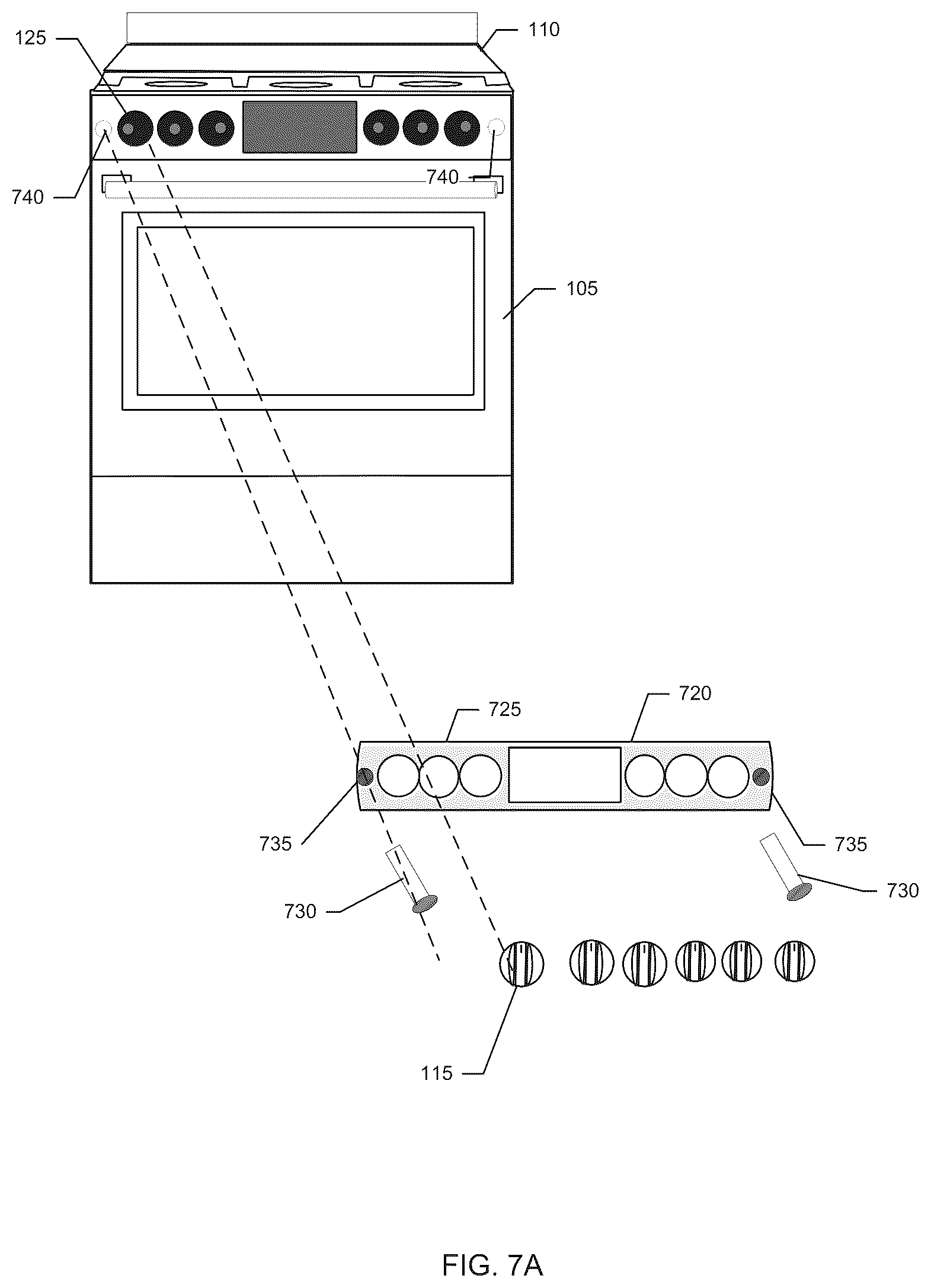 Patent US12320525 Figure 14 – Stove panel protector