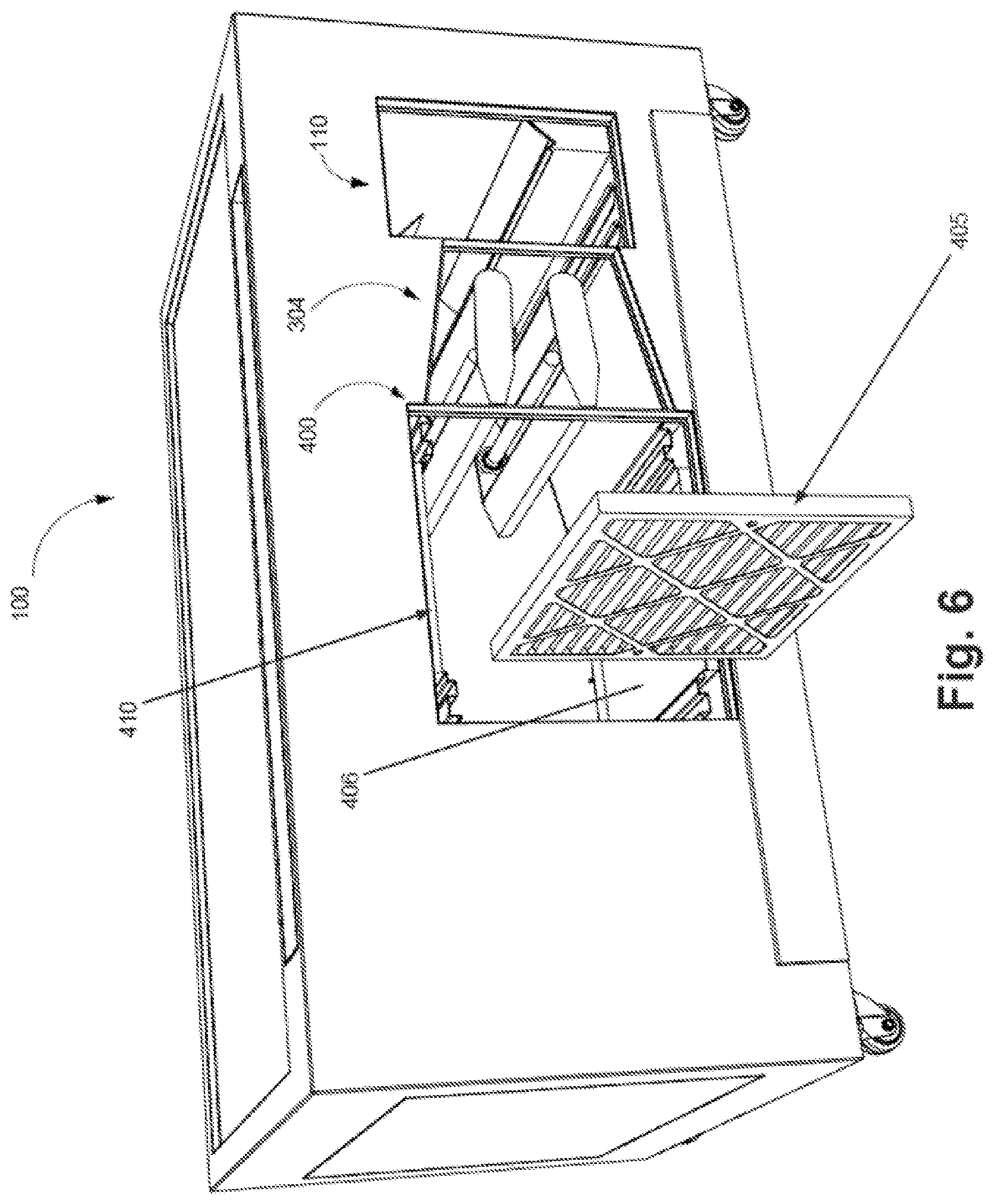 Patent US12320527 Figure 6 – Air flow management for cooking system