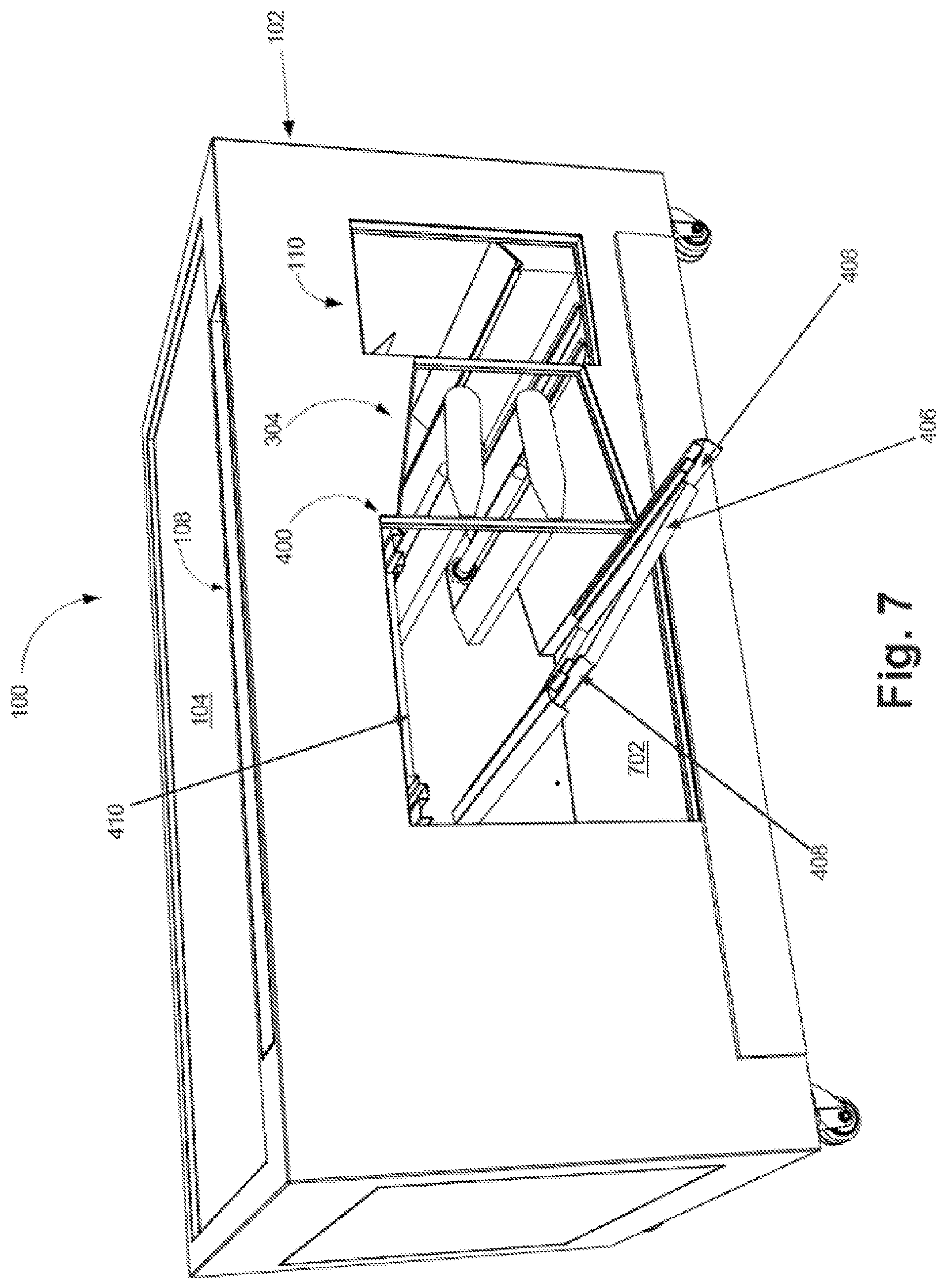 Patent US12320527 Figure 7 – Air flow management for cooking system