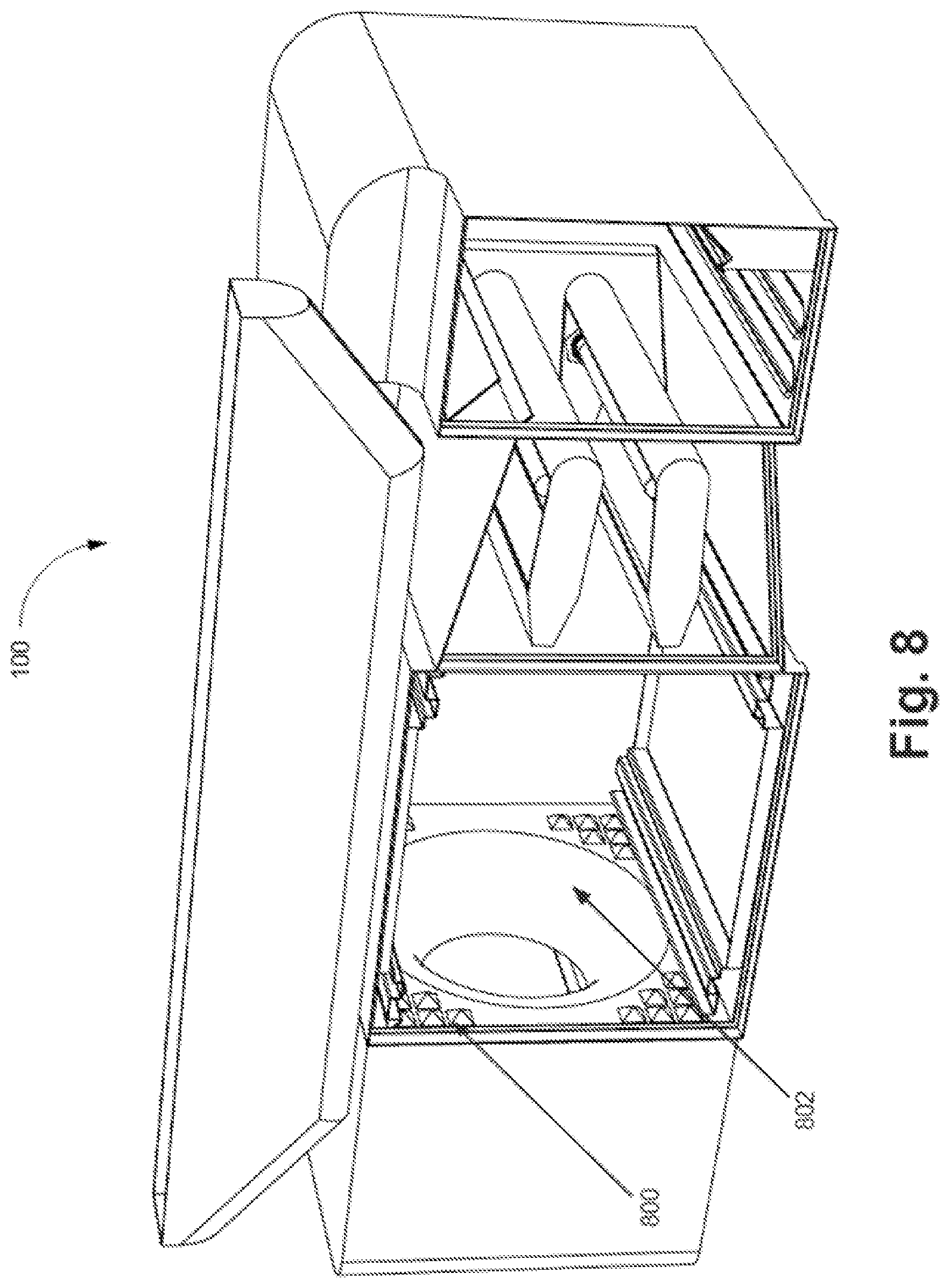 Patent US12320527 Figure 8 – Air flow management for cooking system