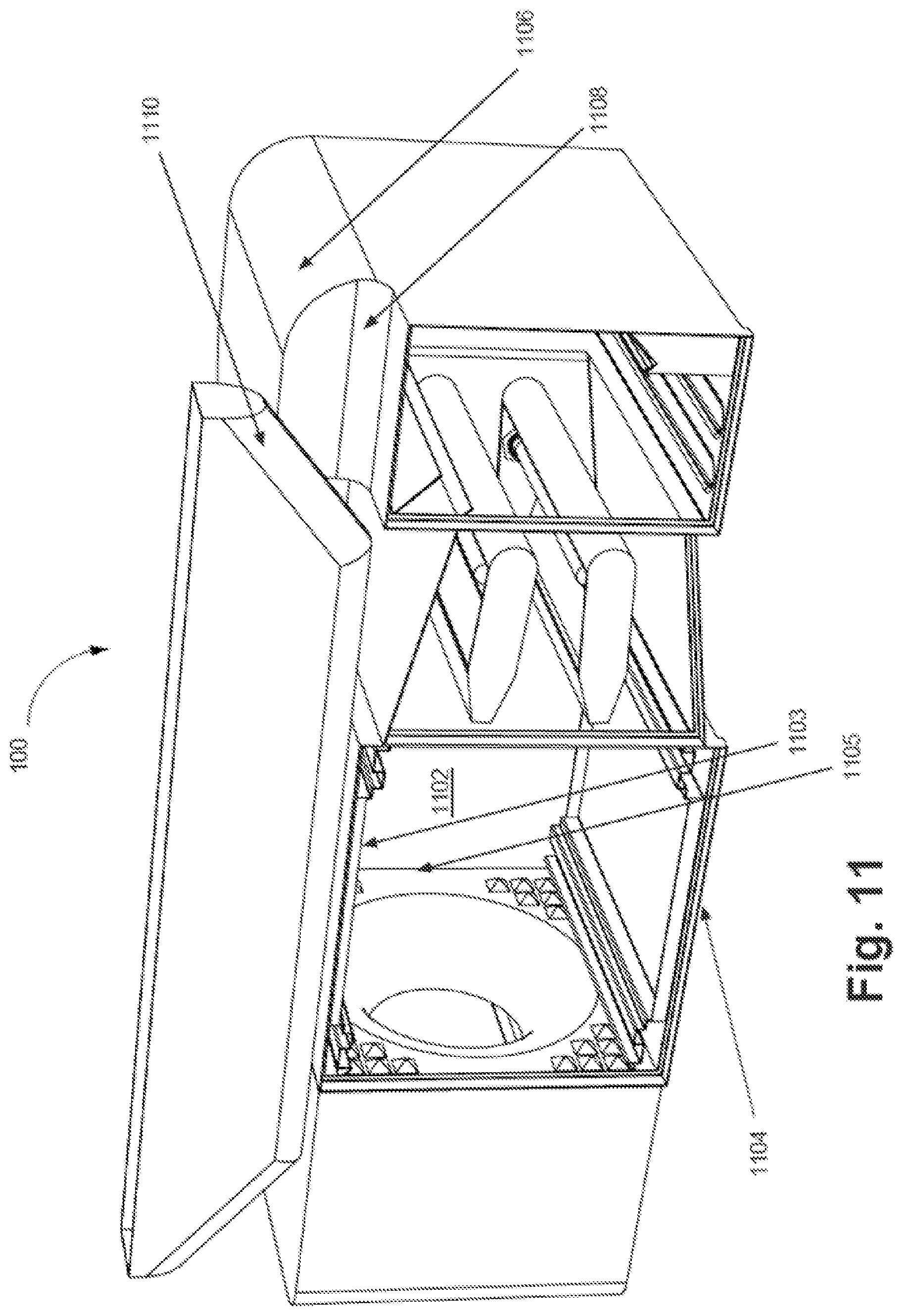 Patent US12320527 Figure 11 – Air flow management for cooking system