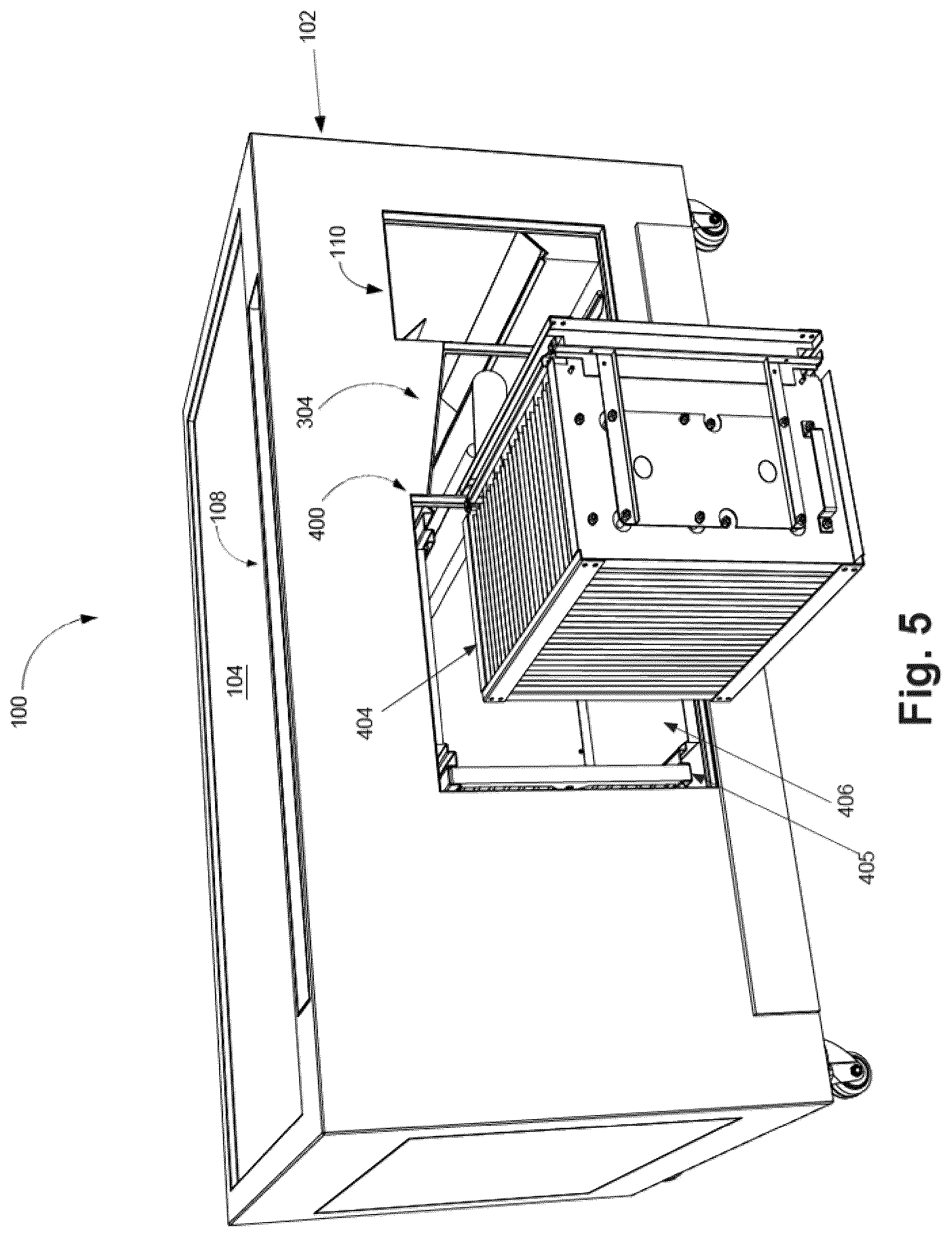 Patent US12320528 Figure 5 – Air flow management for cooking system