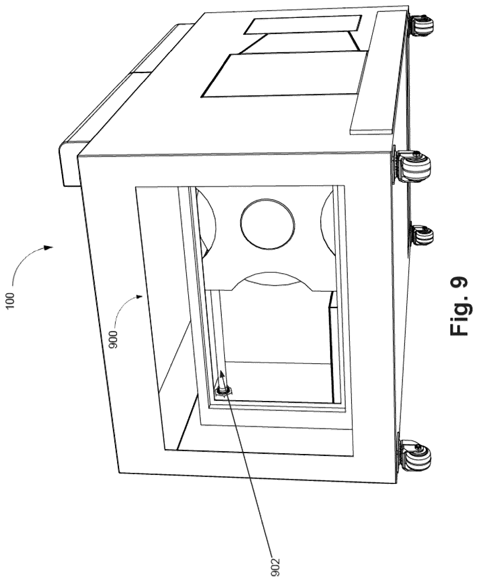 Patent US12320528 Figure 9 – Air flow management for cooking system