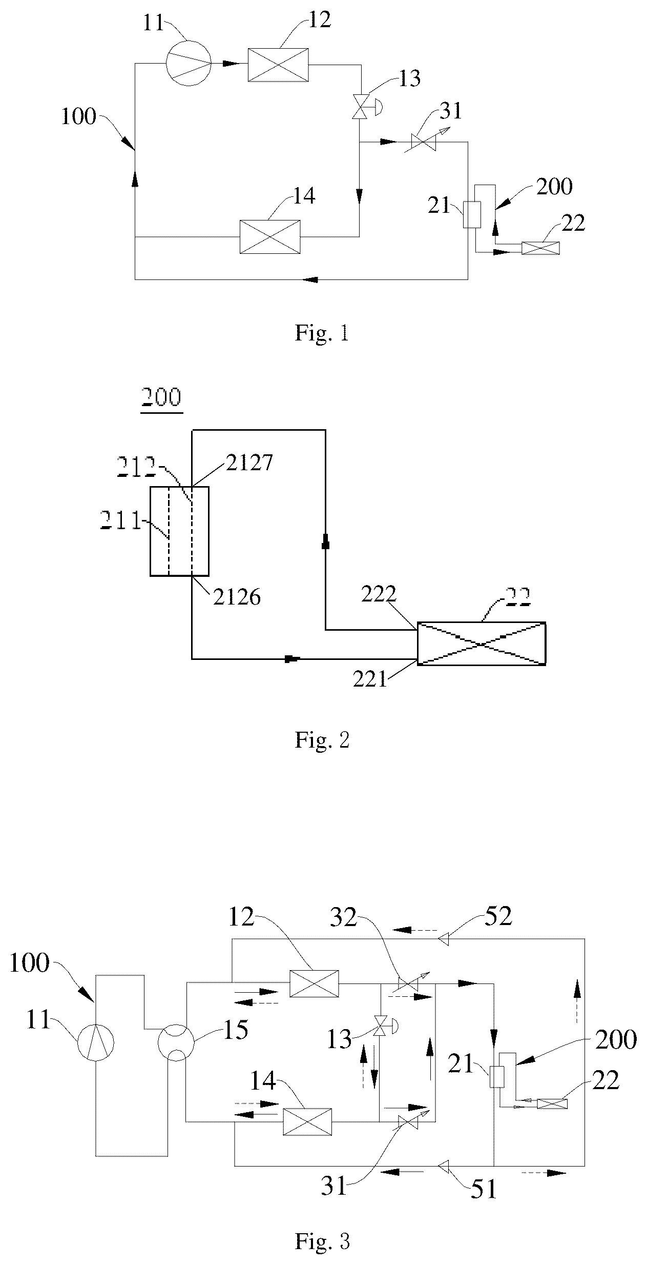 Patent US12320532 Figure 1 – Air conditioning system, and heat exchange system for heat dissipation of electronic control assembly of air conditioning system
