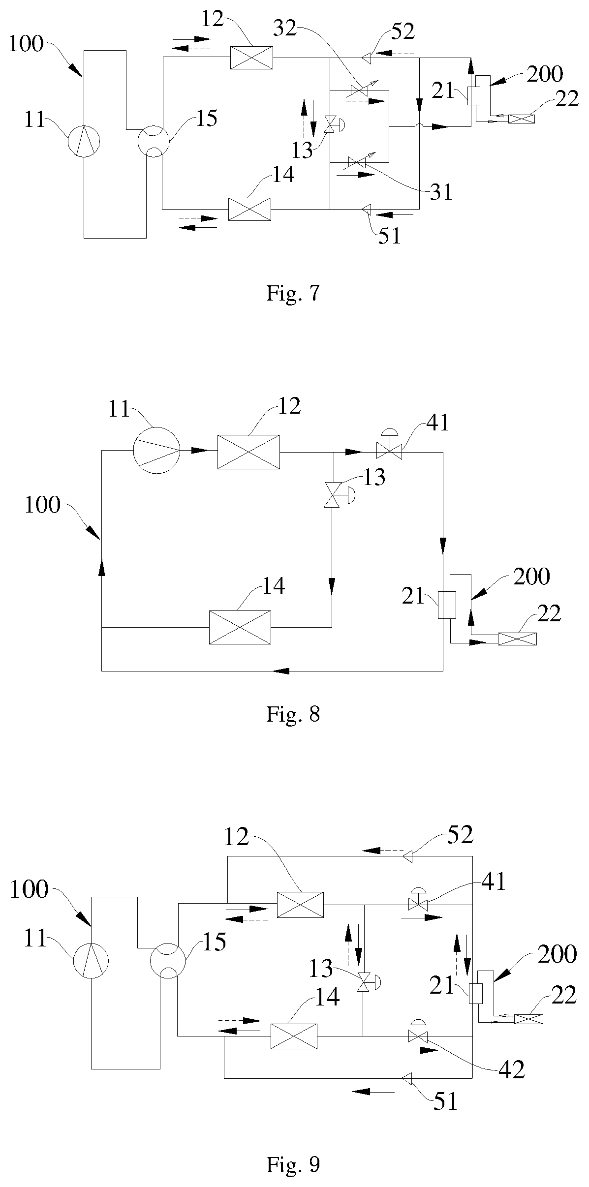 Patent US12320532 Figure 3 – Air conditioning system, and heat exchange system for heat dissipation of electronic control assembly of air conditioning system