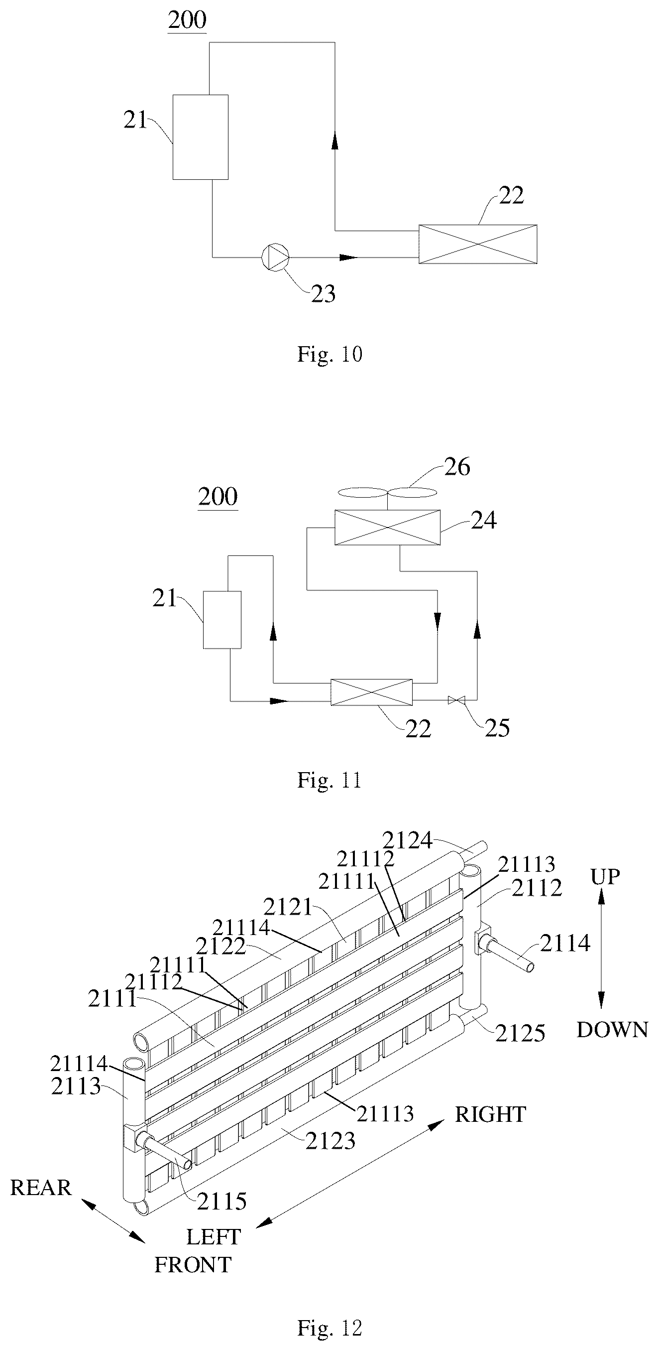 Patent US12320532 Figure 4 – Air conditioning system, and heat exchange system for heat dissipation of electronic control assembly of air conditioning system