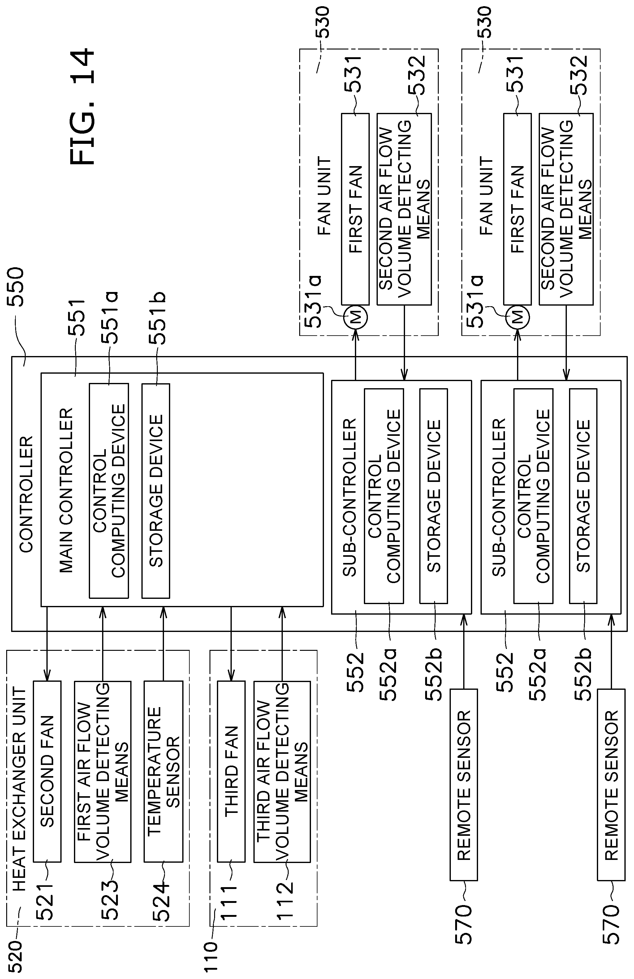 Patent US12320540 Figure 14 – Air conditioning system