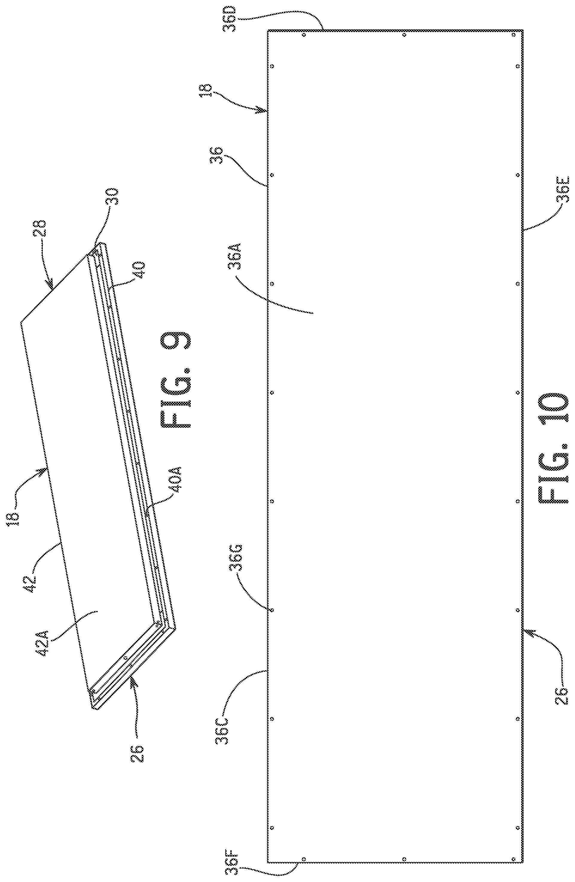 Patent US12320543 Figure 9 – Thermally broken panel assembly for an air handler cabinet