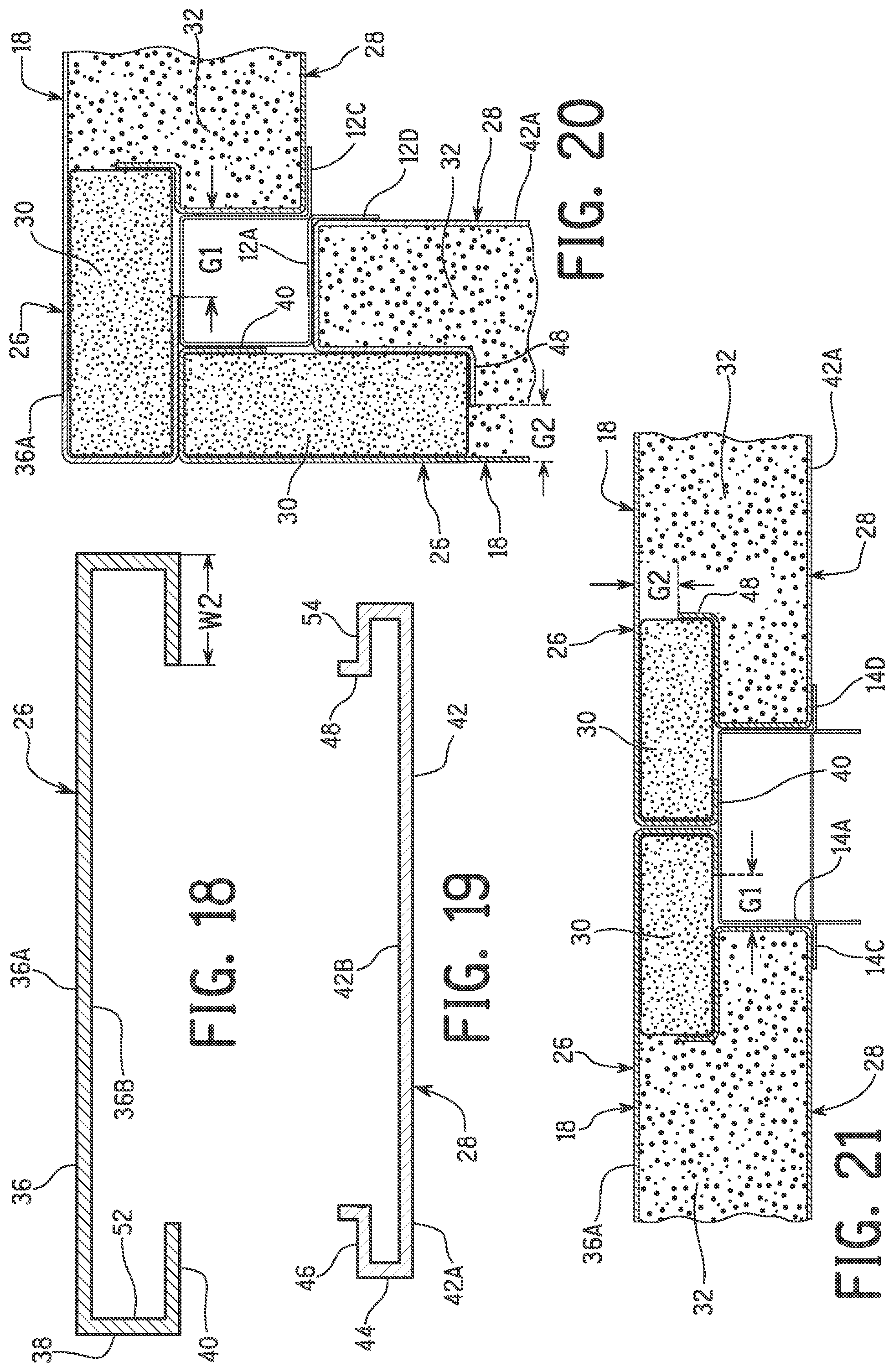 Patent US12320543 Figure 12 – Thermally broken panel assembly for an air handler cabinet