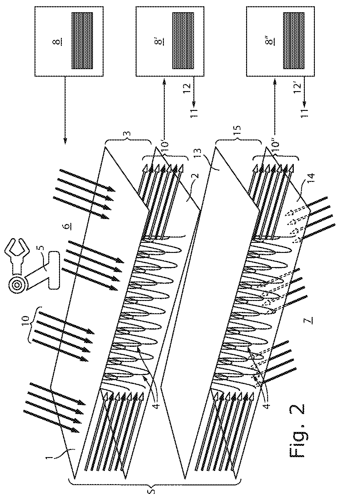 Patent US12320546 Figure 2 – Apparatus having a protective envelope, use thereof, and method for operating a room region