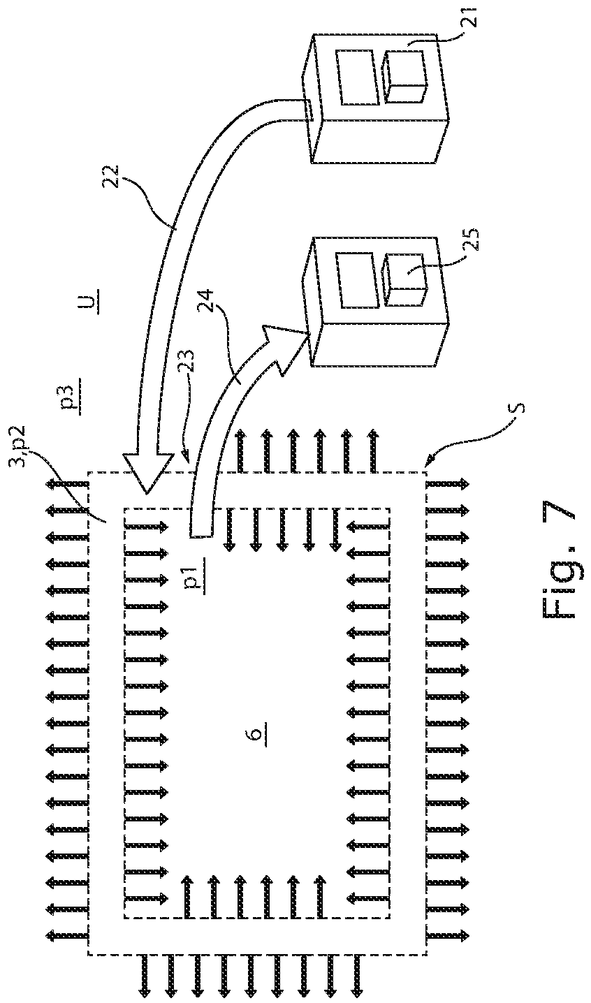 Patent US12320546 Figure 7 – Apparatus having a protective envelope, use thereof, and method for operating a room region