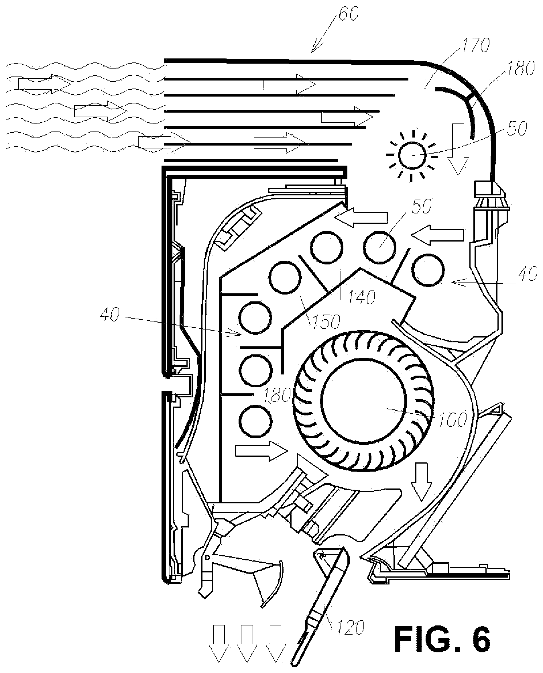 Patent US12320547 Figure 4 – Air sanitizer with boundlessly-extended sanitizing chamber and method of using same