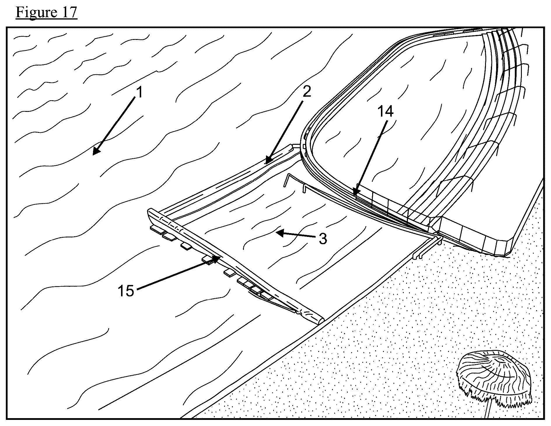 Patent US12320548 Figure 9 – Localized heating system for large water bodies with a partial confinement system
