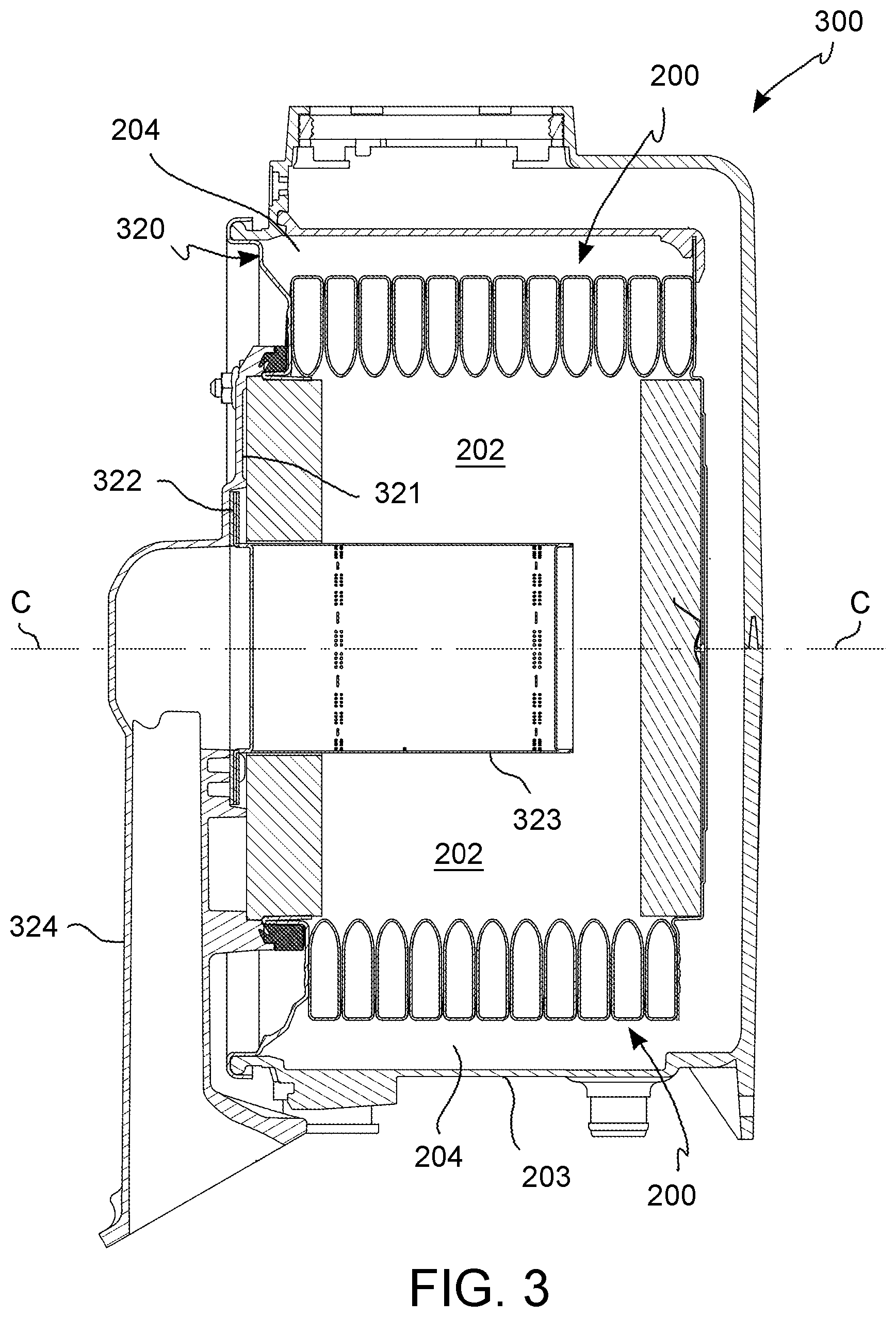 Patent US12320549 Figure 3 – Tube winding for a gas heat exchange cell for a boiler