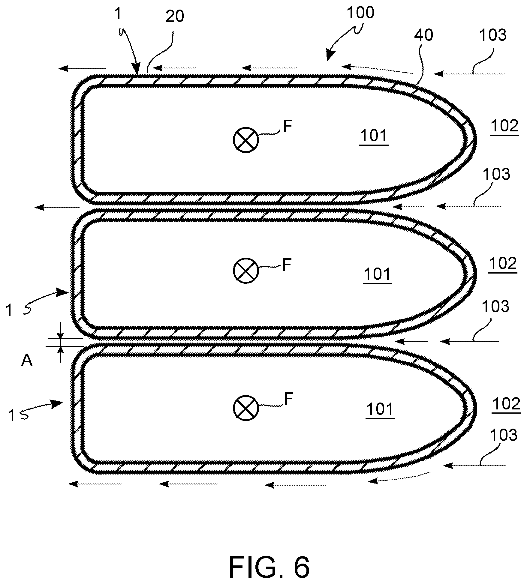 Patent US12320549 Figure 6 – Tube winding for a gas heat exchange cell for a boiler