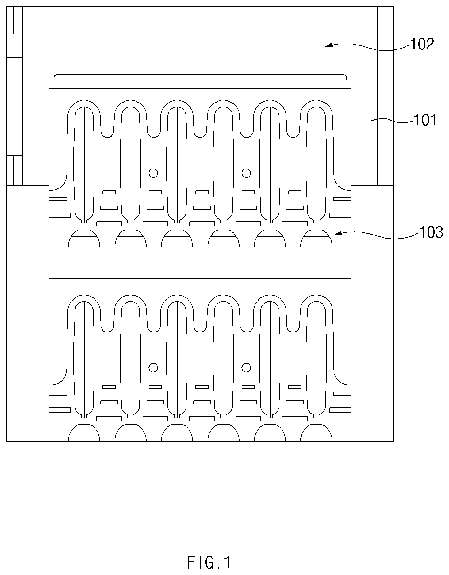 Patent US12320550 — Heat-exchange pipe, heat-exchanger unit using same, and condensing boiler using same — Figure 1