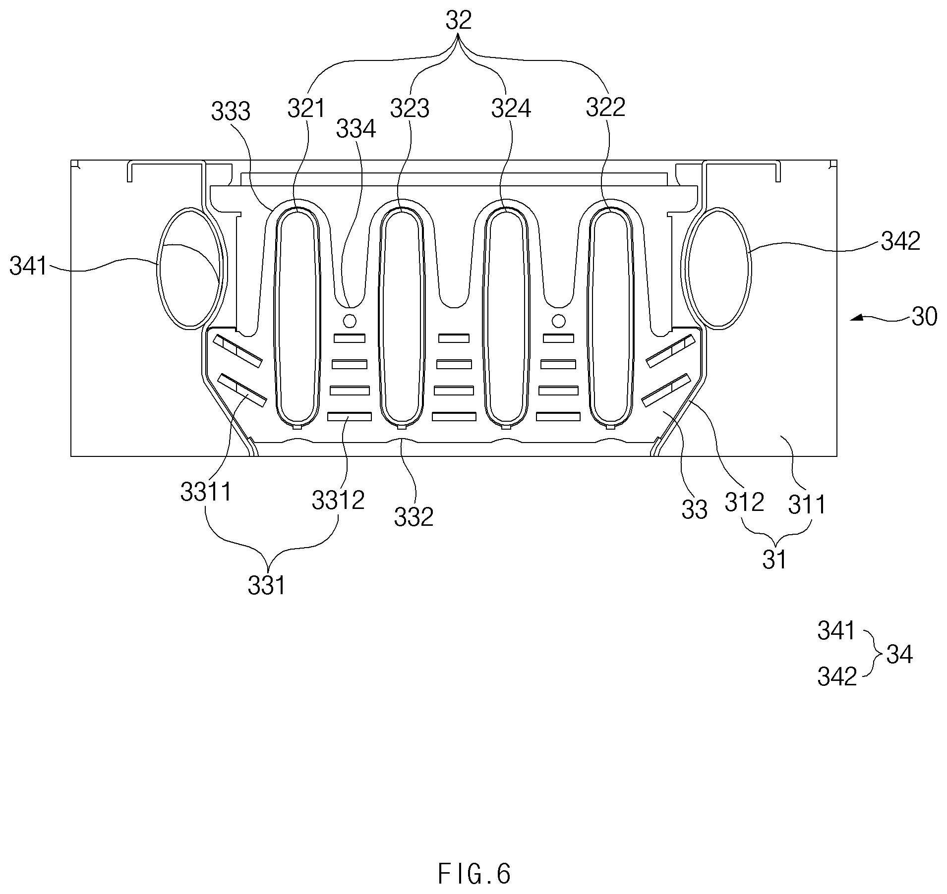 Patent US12320550 Figure 6 – Heat-exchange pipe, heat-exchanger unit using same, and condensing boiler using same