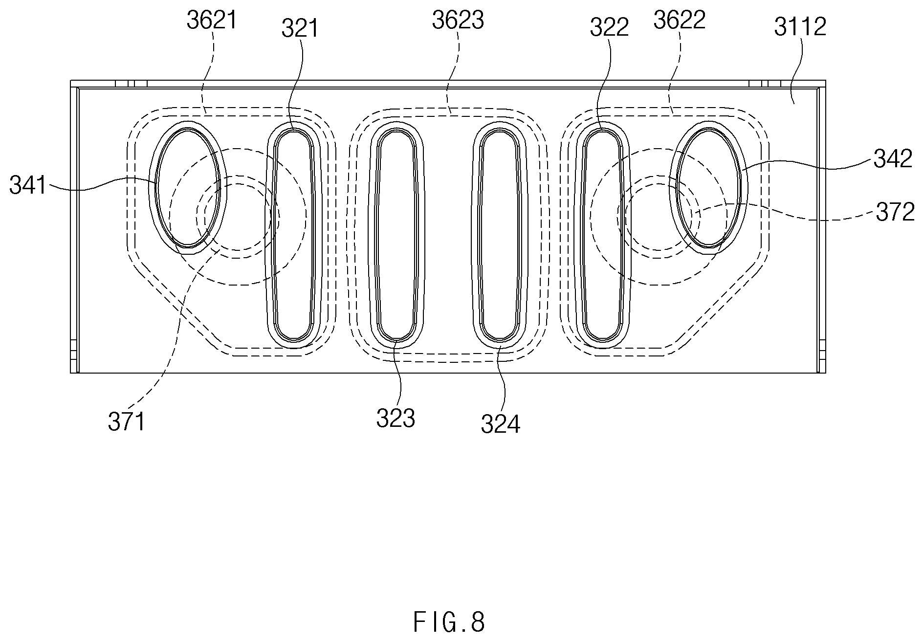 Patent US12320550 Figure 8 – Heat-exchange pipe, heat-exchanger unit using same, and condensing boiler using same