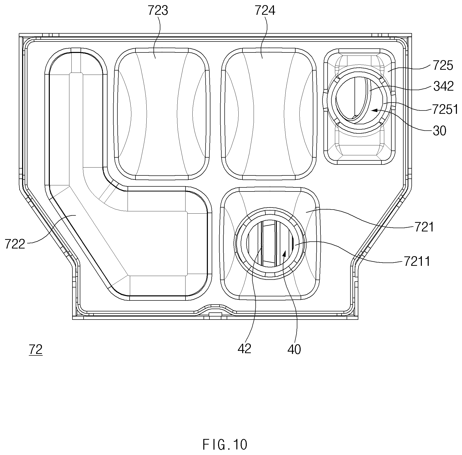 Patent US12320550 Figure 10 – Heat-exchange pipe, heat-exchanger unit using same, and condensing boiler using same