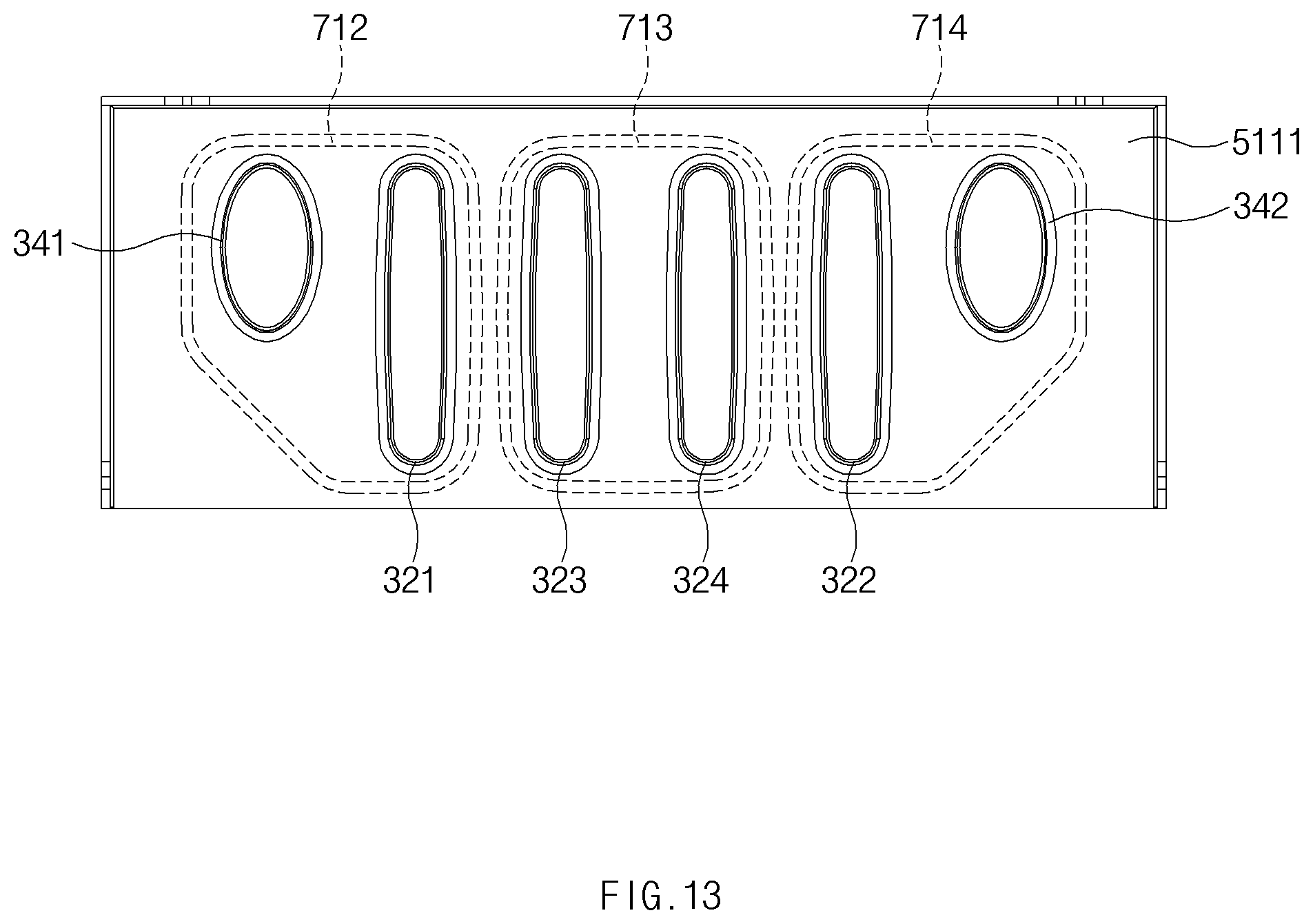 Patent US12320550 Figure 13 – Heat-exchange pipe, heat-exchanger unit using same, and condensing boiler using same