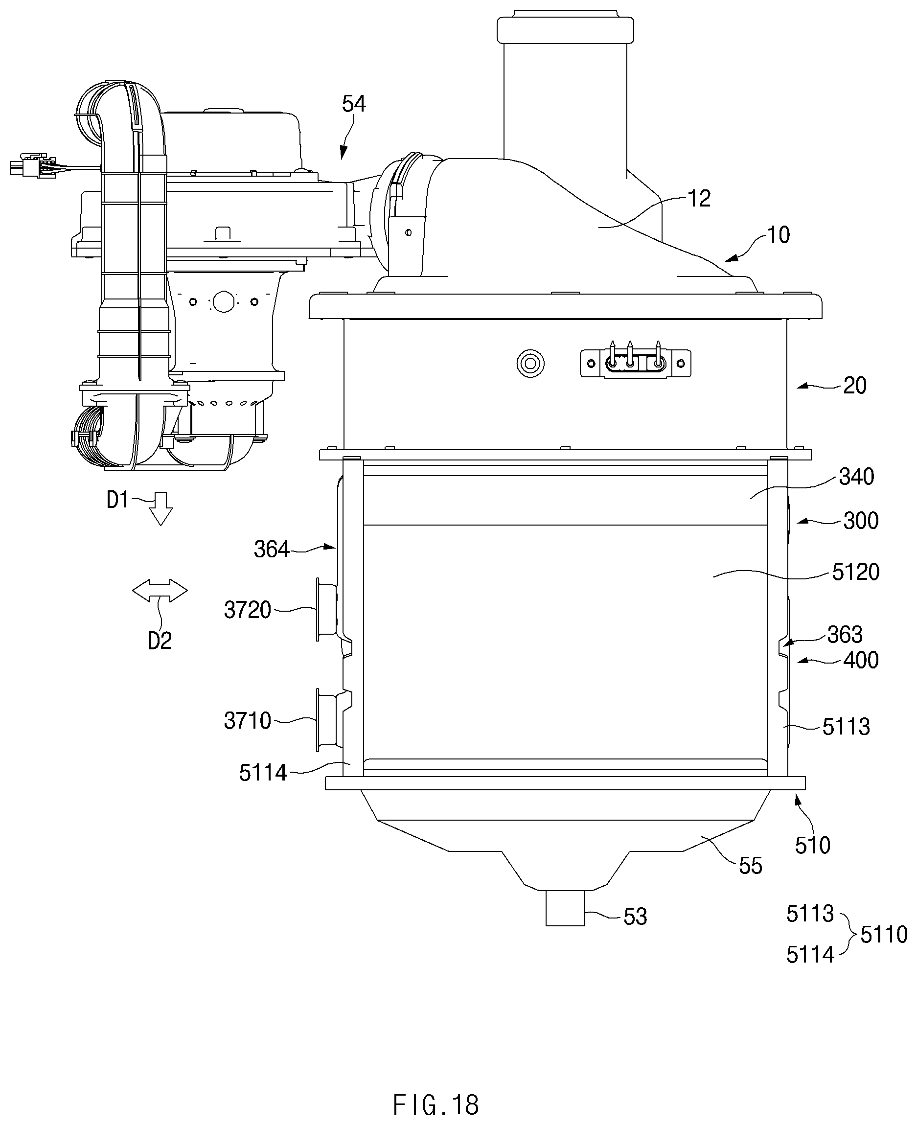 Patent US12320550 Figure 18 – Heat-exchange pipe, heat-exchanger unit using same, and condensing boiler using same