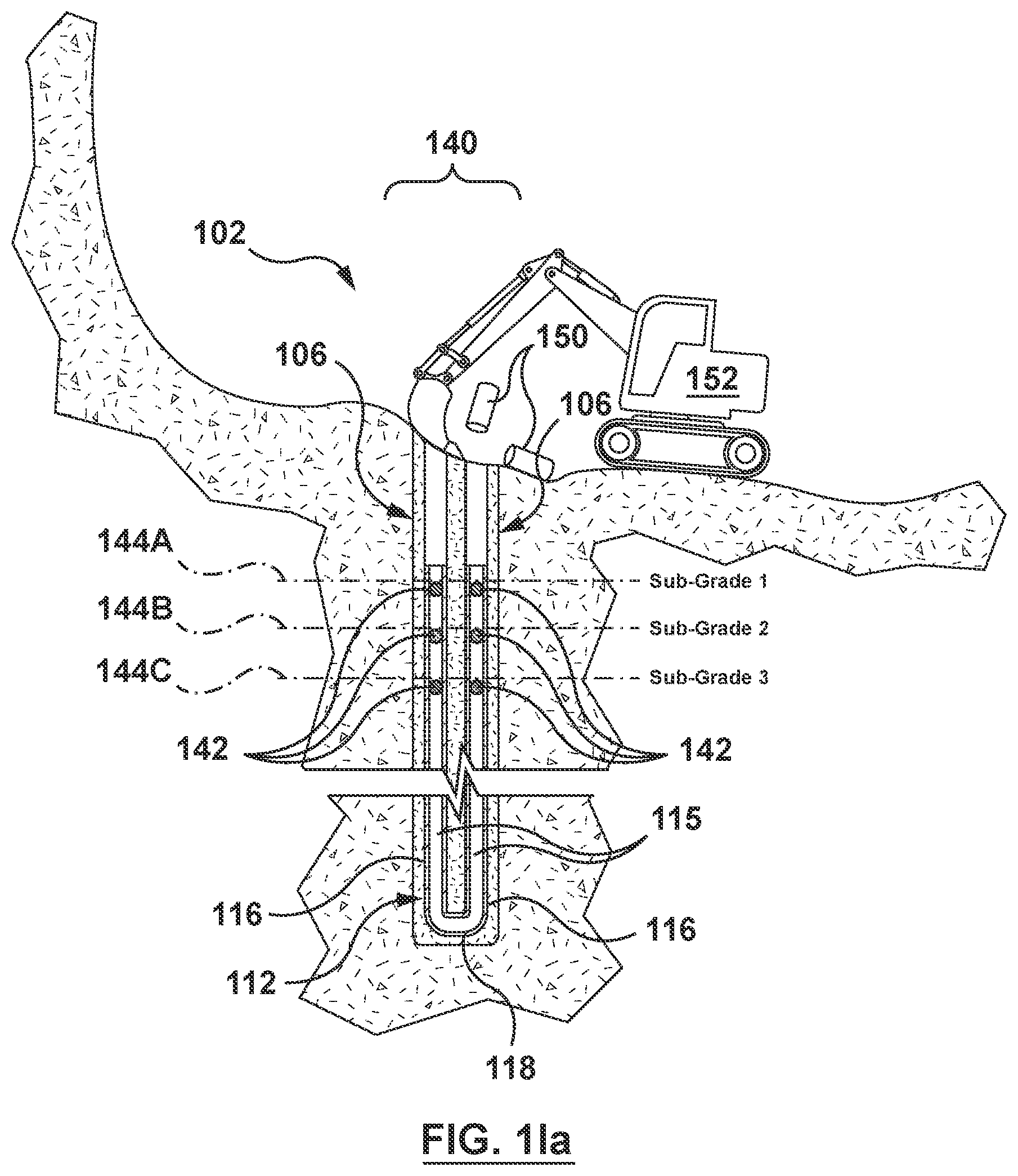 Patent US12320554 Figure 11 – Method and apparatus for installing geothermal heat exchanger