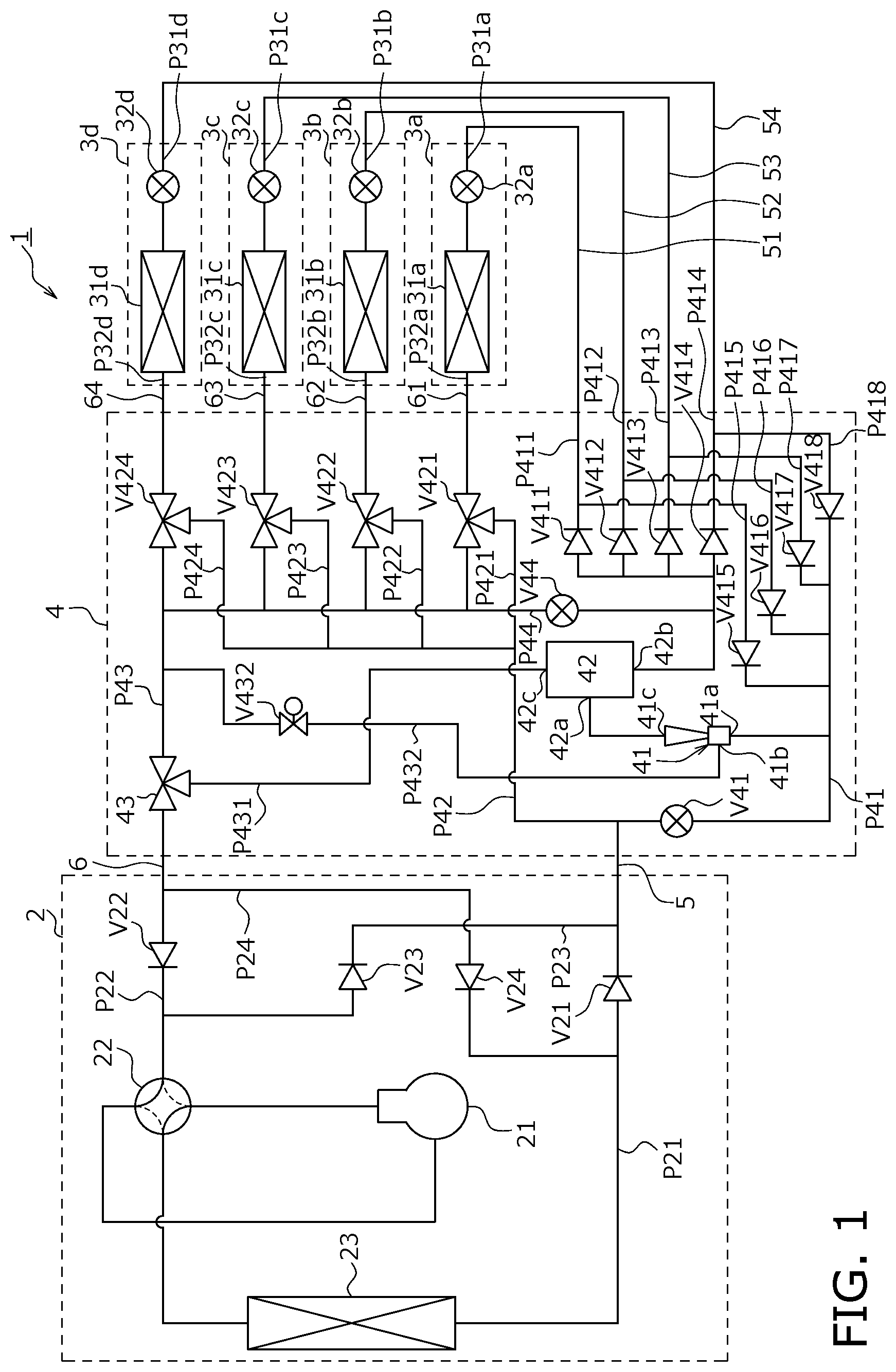 Patent US12320556 Figure 1 – Air conditioner