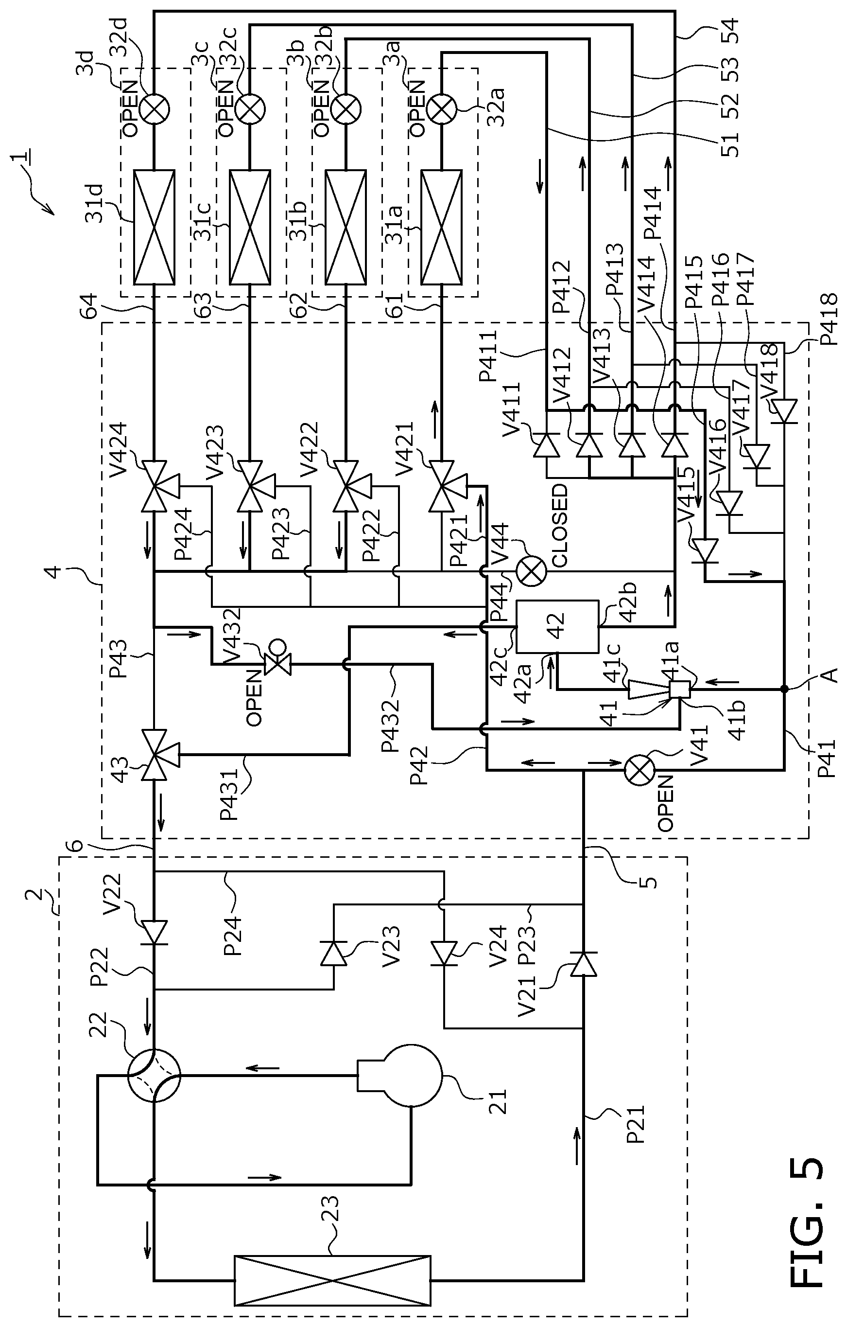 Patent US12320556 Figure 5 – Air conditioner