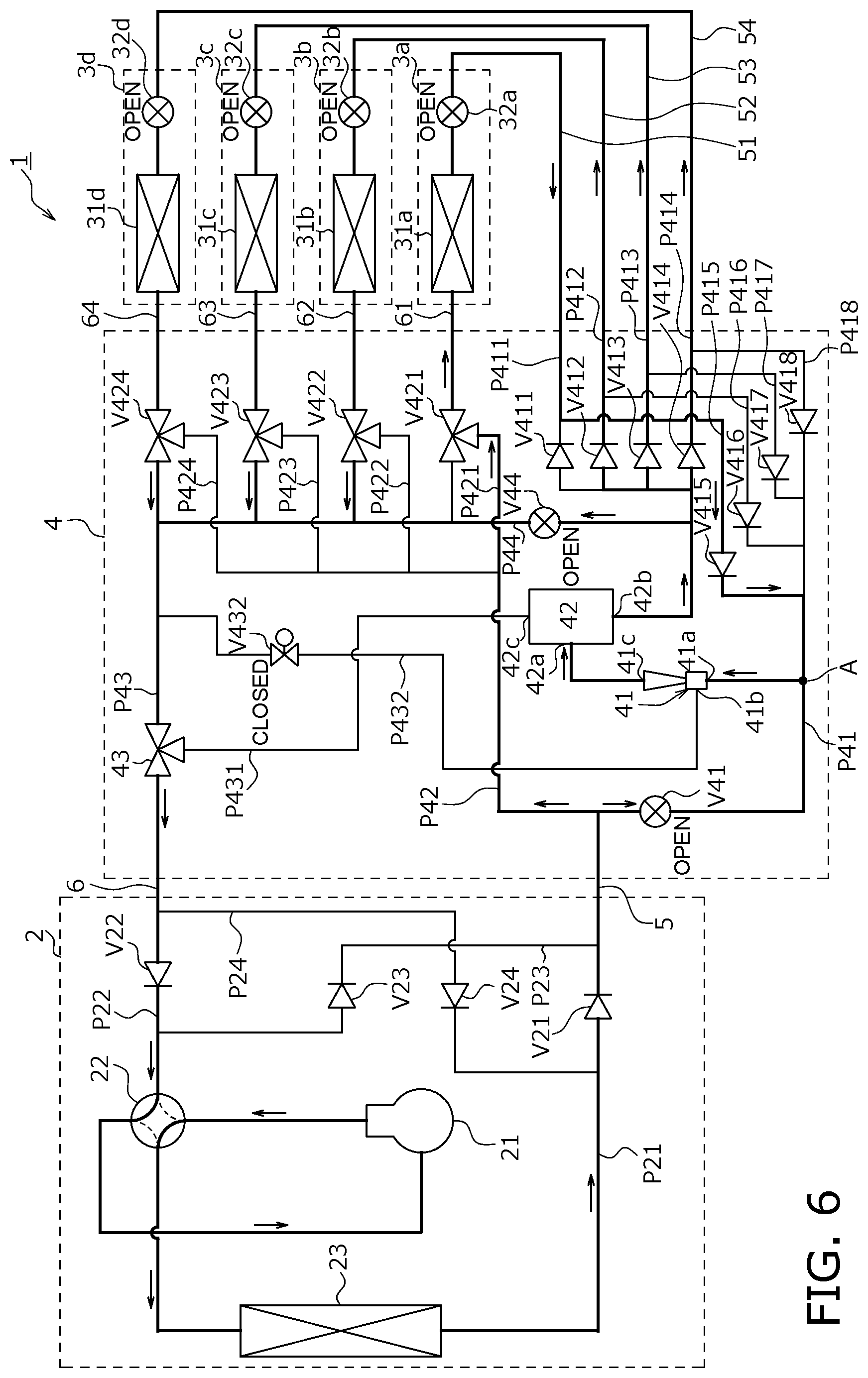Patent US12320556 Figure 6 – Air conditioner