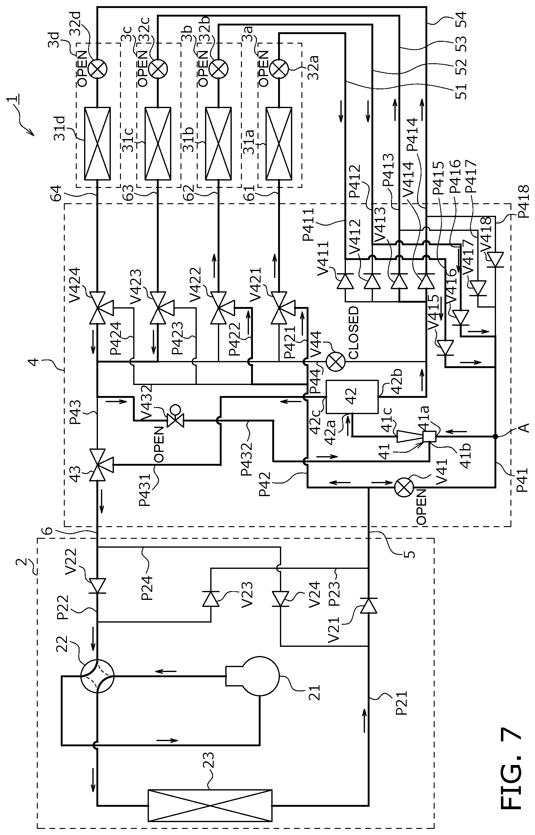 Patent US12320556 Figure 7 – Air conditioner