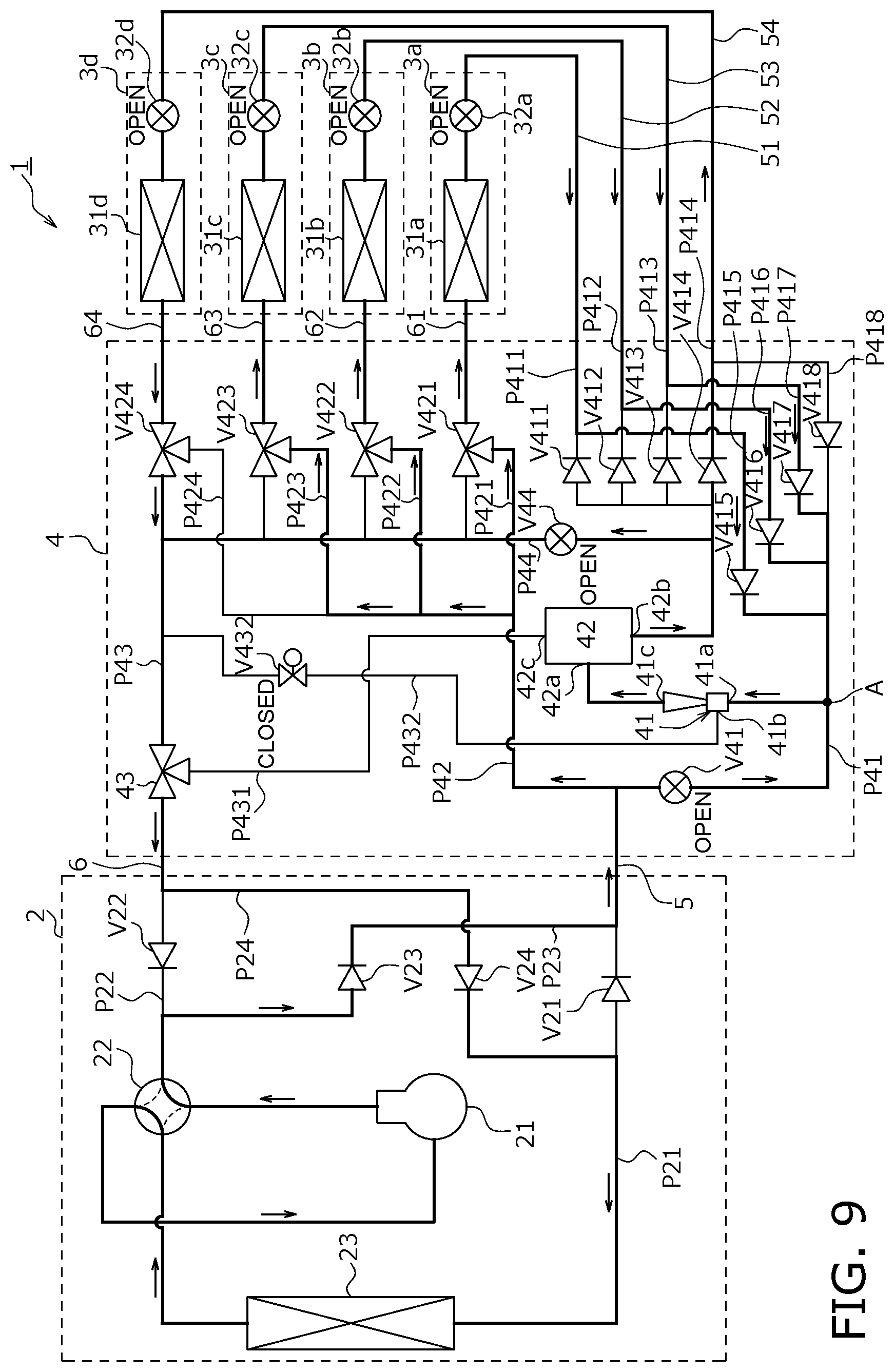 Patent US12320556 Figure 9 – Air conditioner