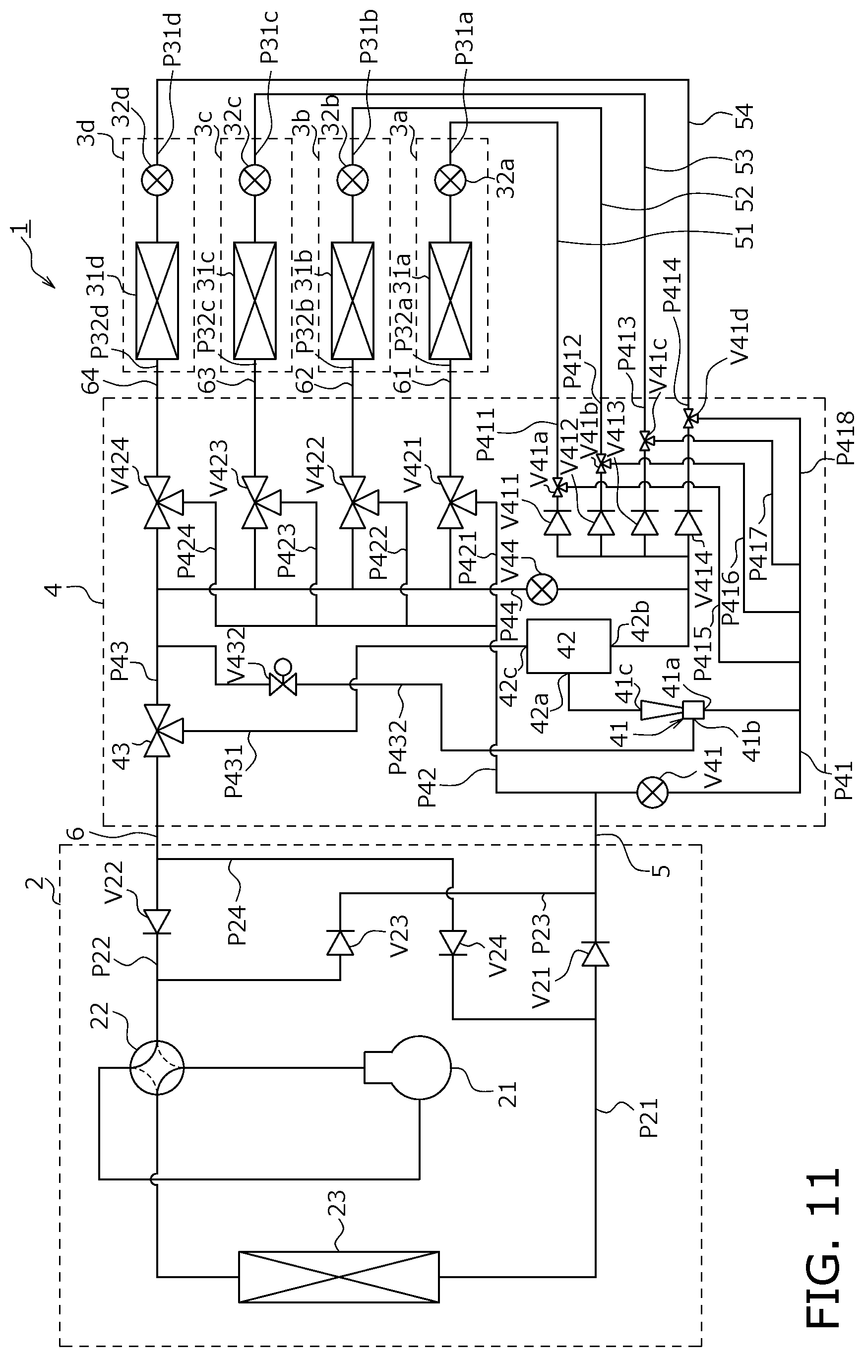 Patent US12320556 Figure 11 – Air conditioner