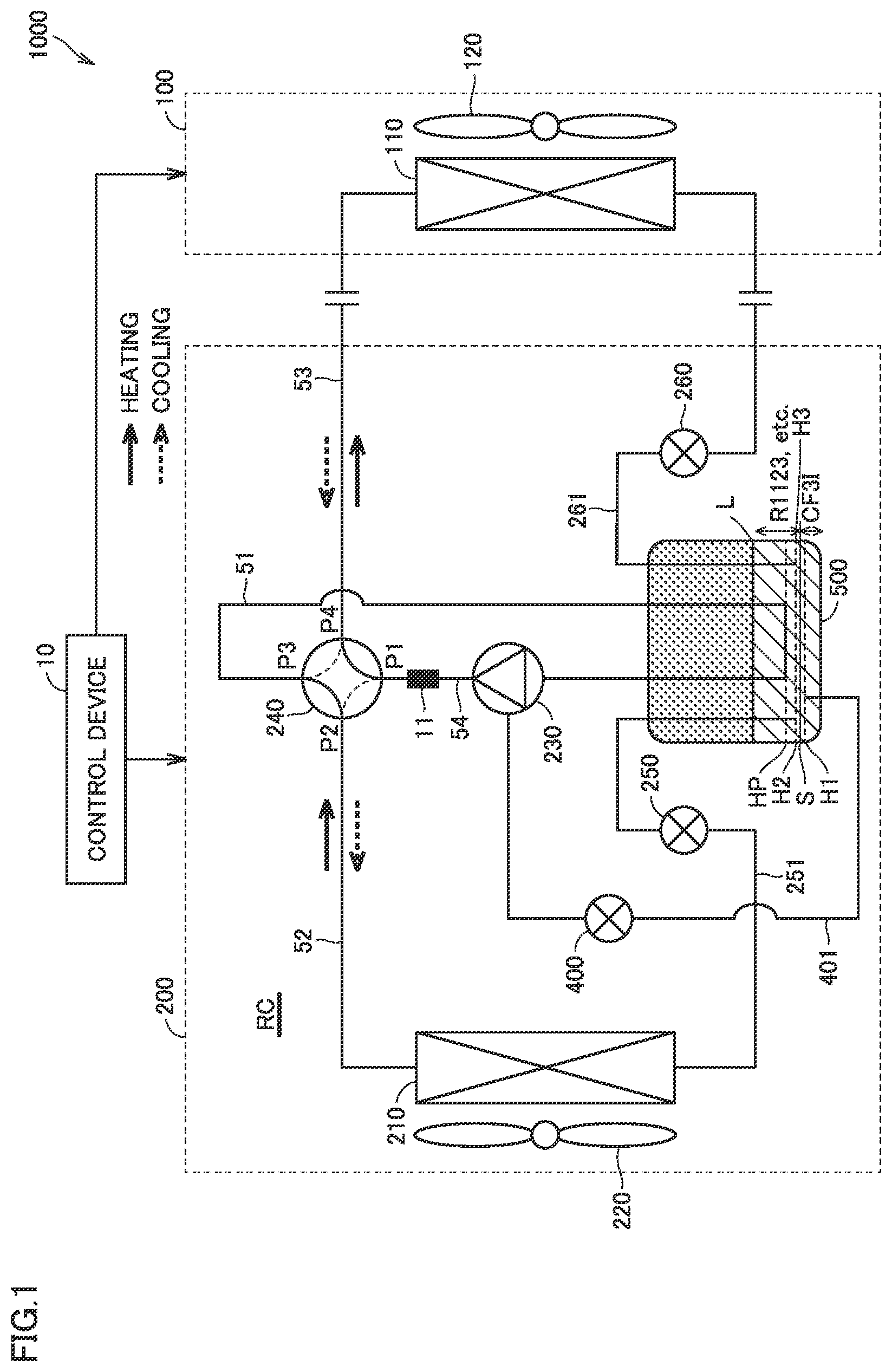 Patent US12320565 Figure 1 – Refrigeration cycle device